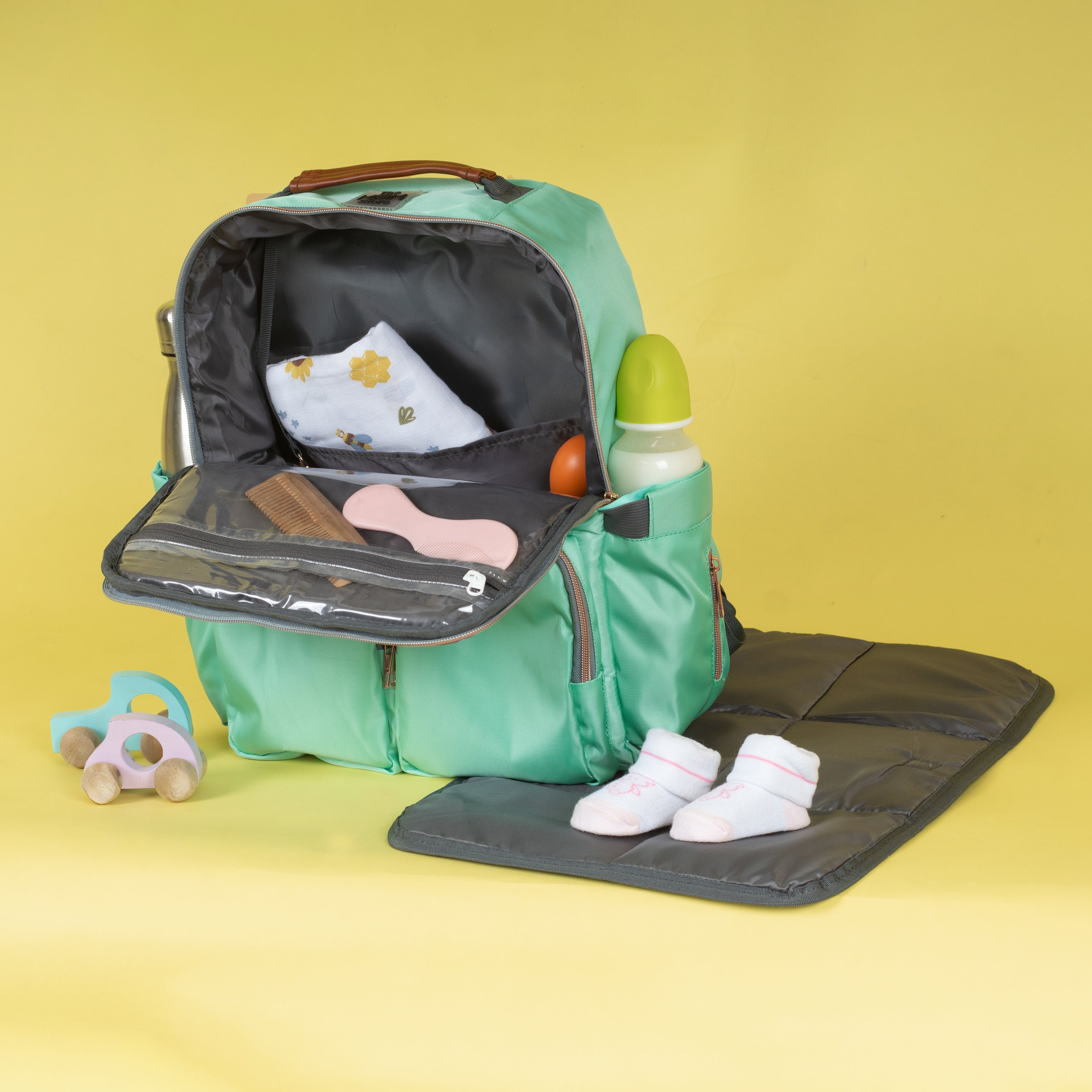  Blue Green Diaper Bag