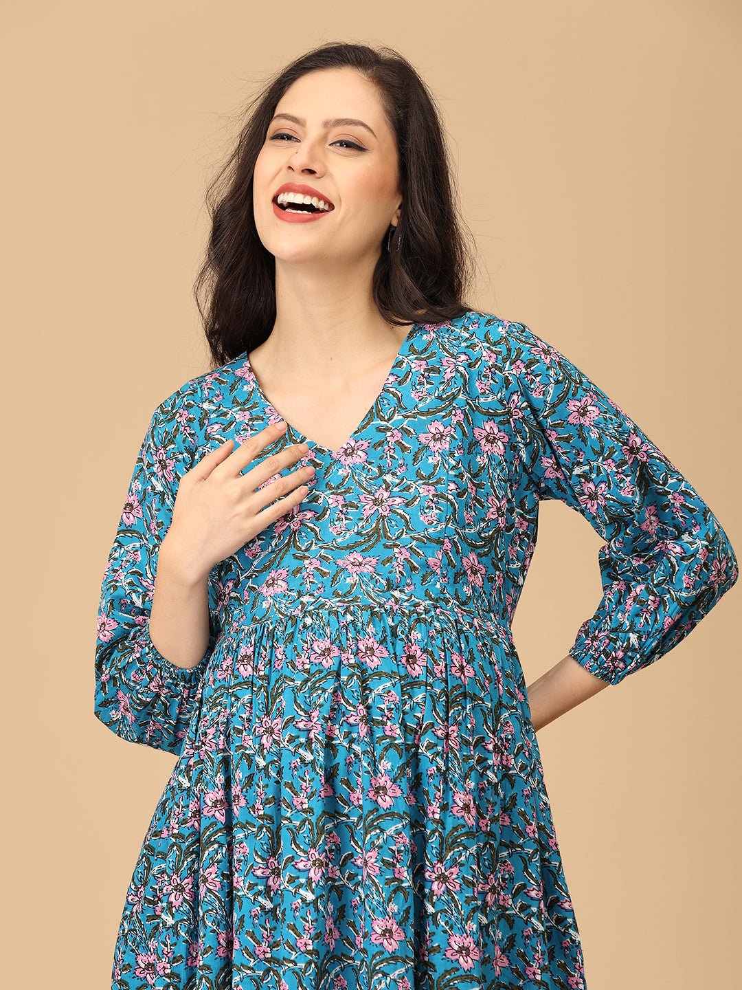  Blueming Marvel Maternity and Nursing Dress Pink