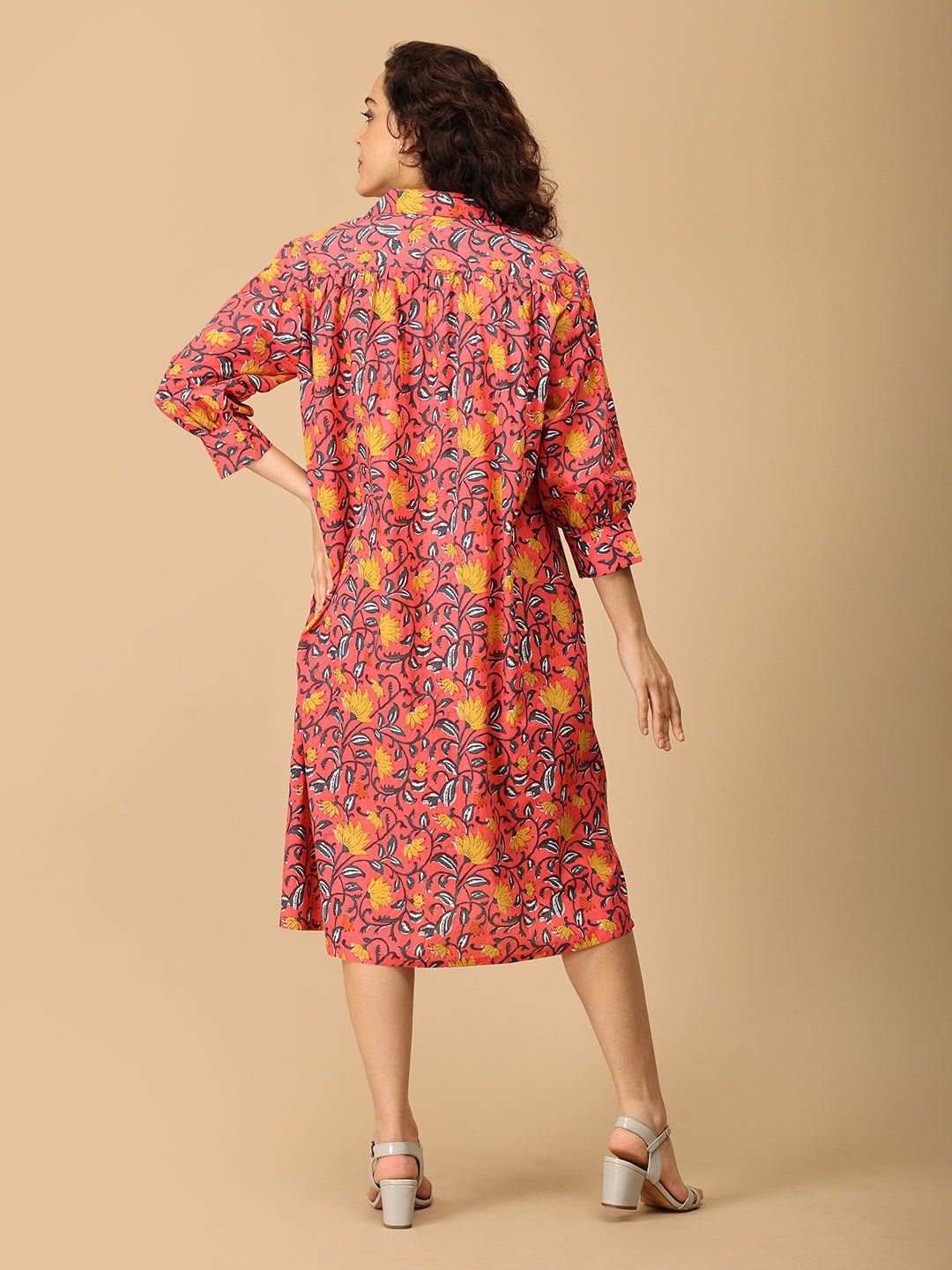  Blush Me Bloom Maternity and Nursing Shirt Dress Pink