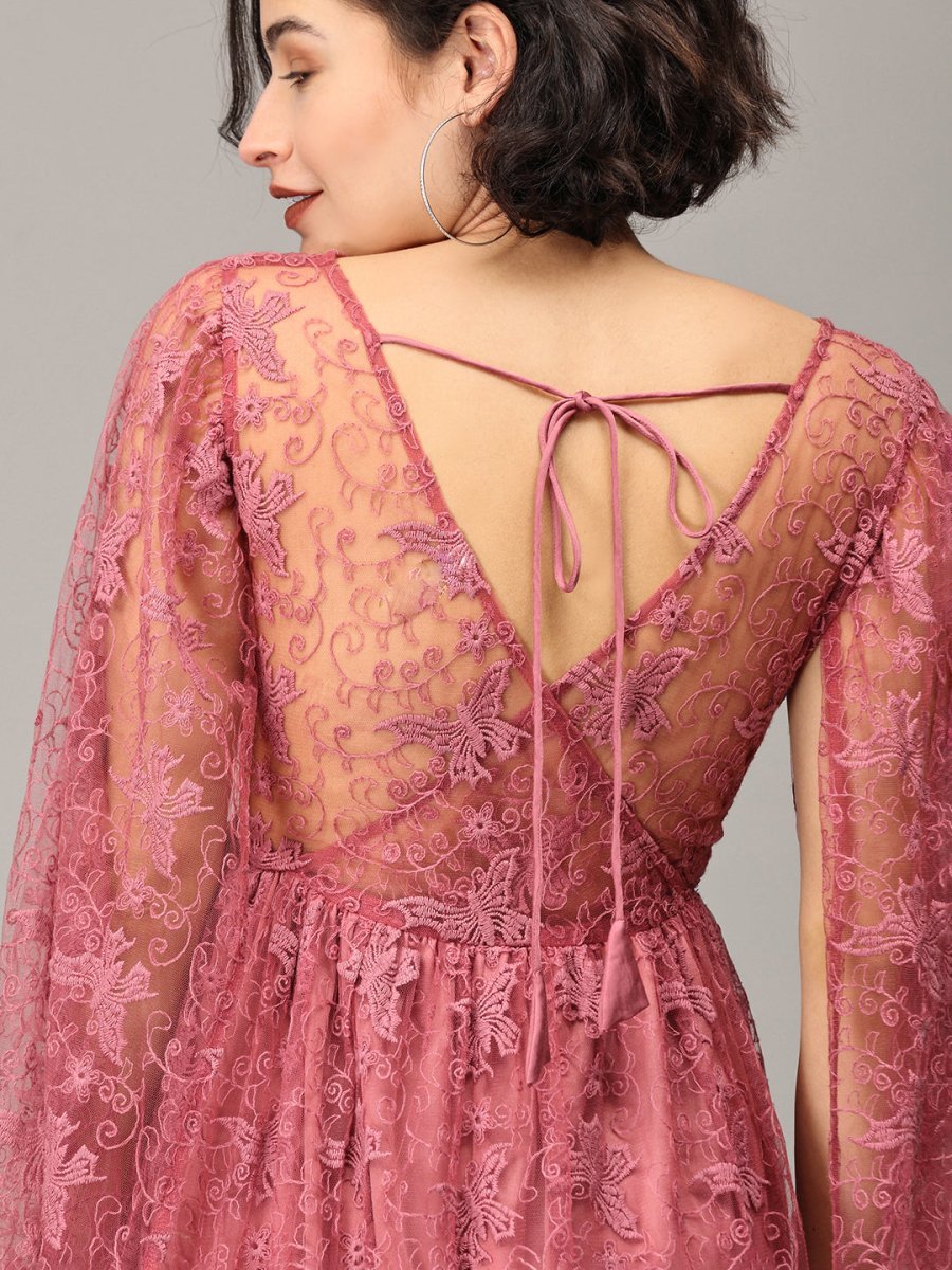  Blushing Mauve Maternity Photoshoot Gown Mauve