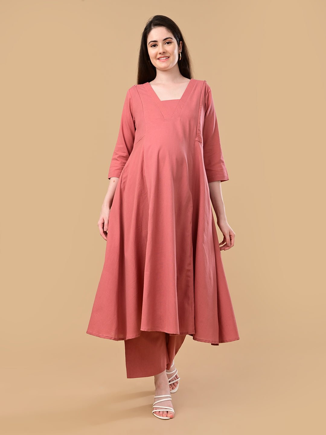  Boardroom Blush Maternity and Nursing Co Ord Set Dusty Pink
