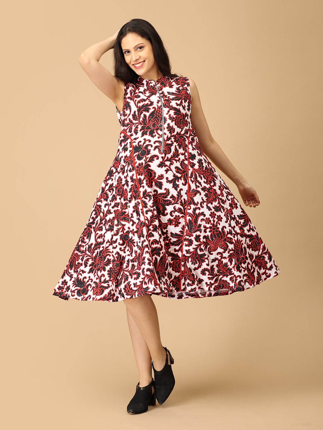  Bold in Bloom Maternity and Nursing Dress Multi