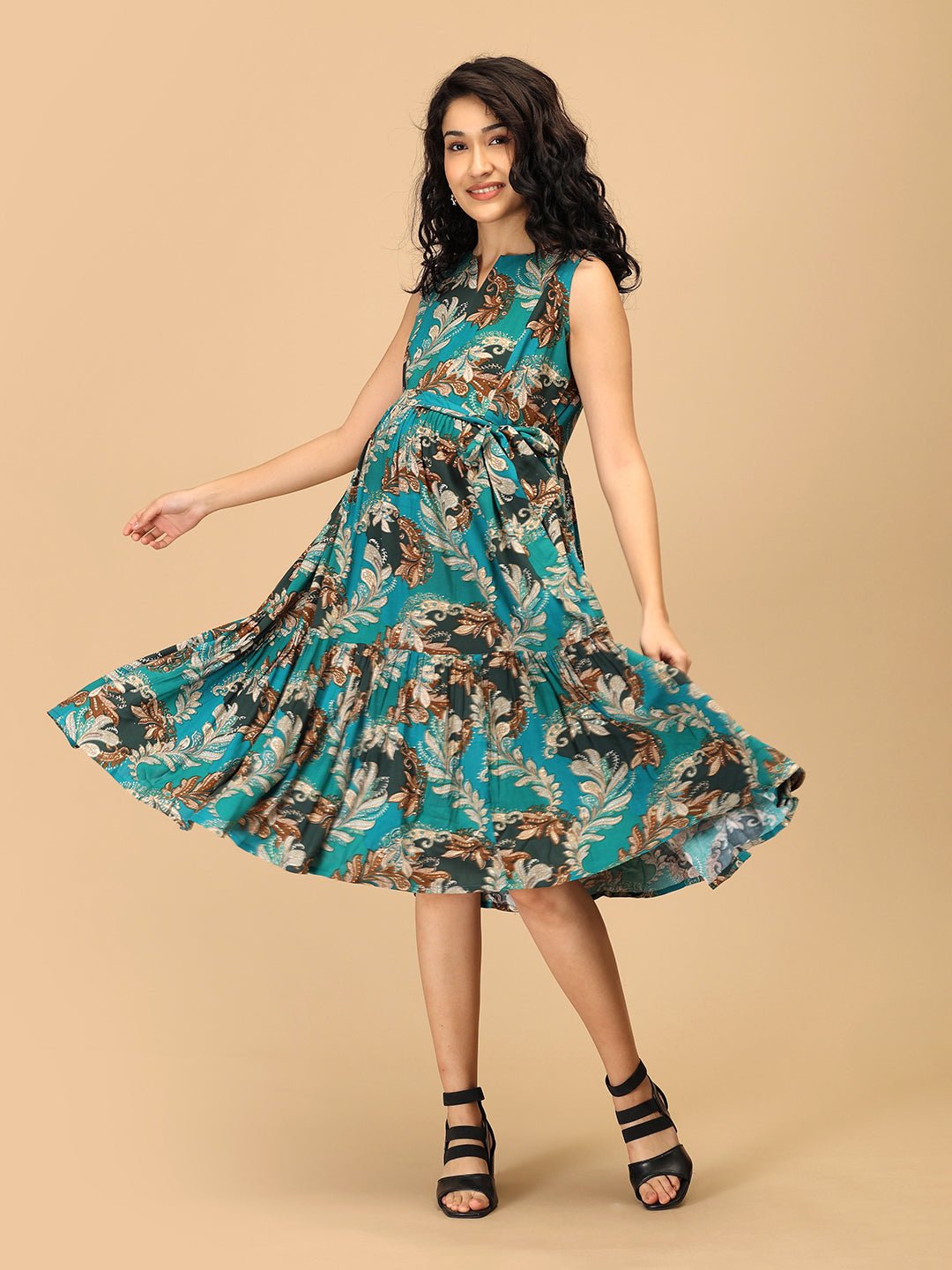  Botanic Breeze Maternity and Nursing Dress Multi