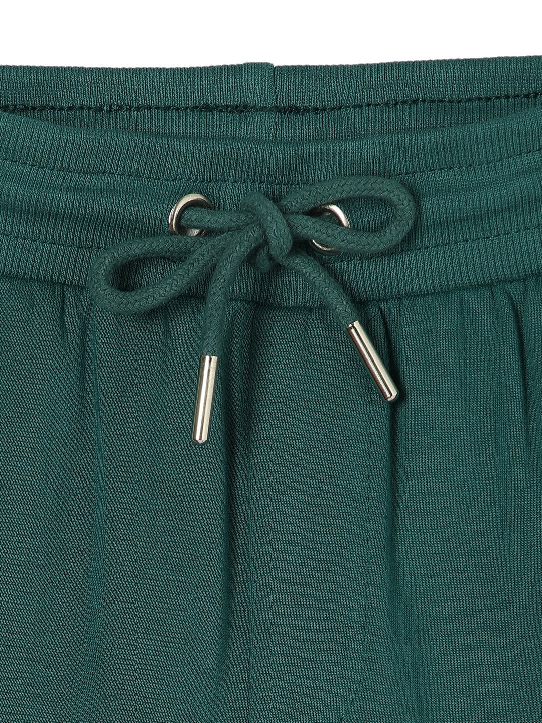 Bottle Green Winter Sweatpants For Kids