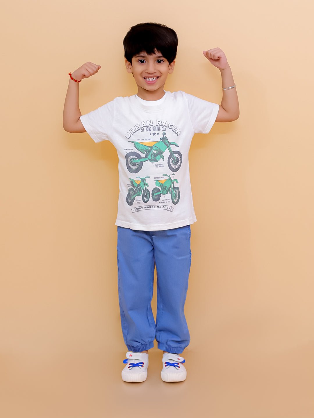 Boys Denim Jogger Elasticated Waistband With Drawstrings For Kids