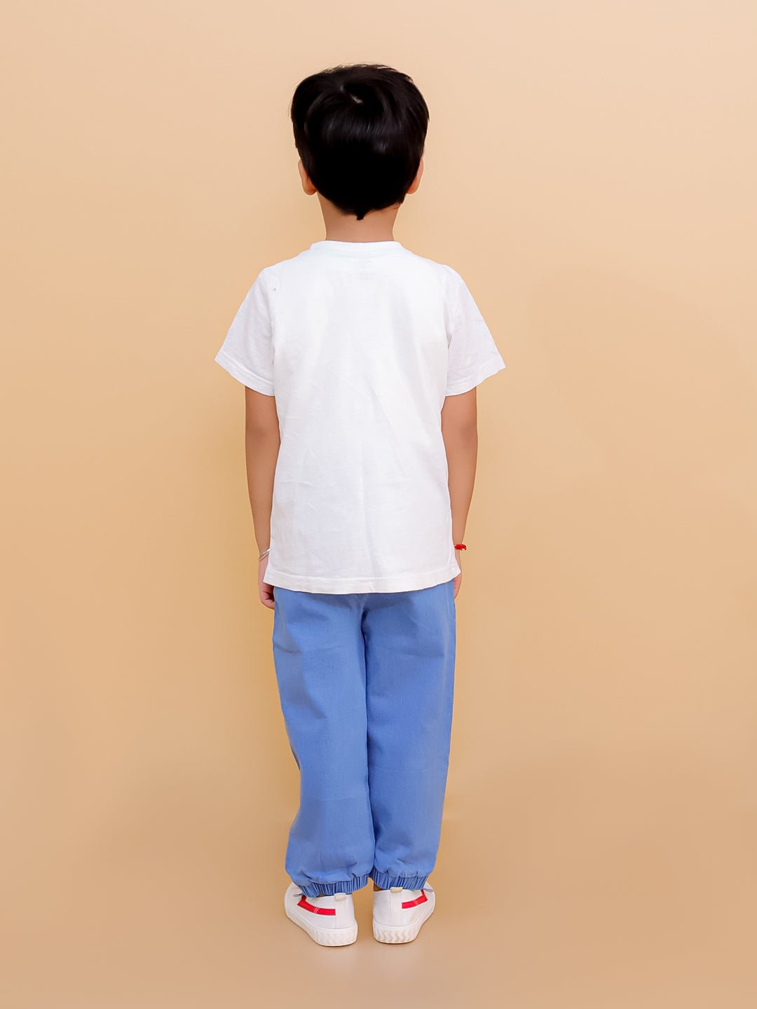 Boys Denim Jogger Elasticated Waistband With Drawstrings For Kids