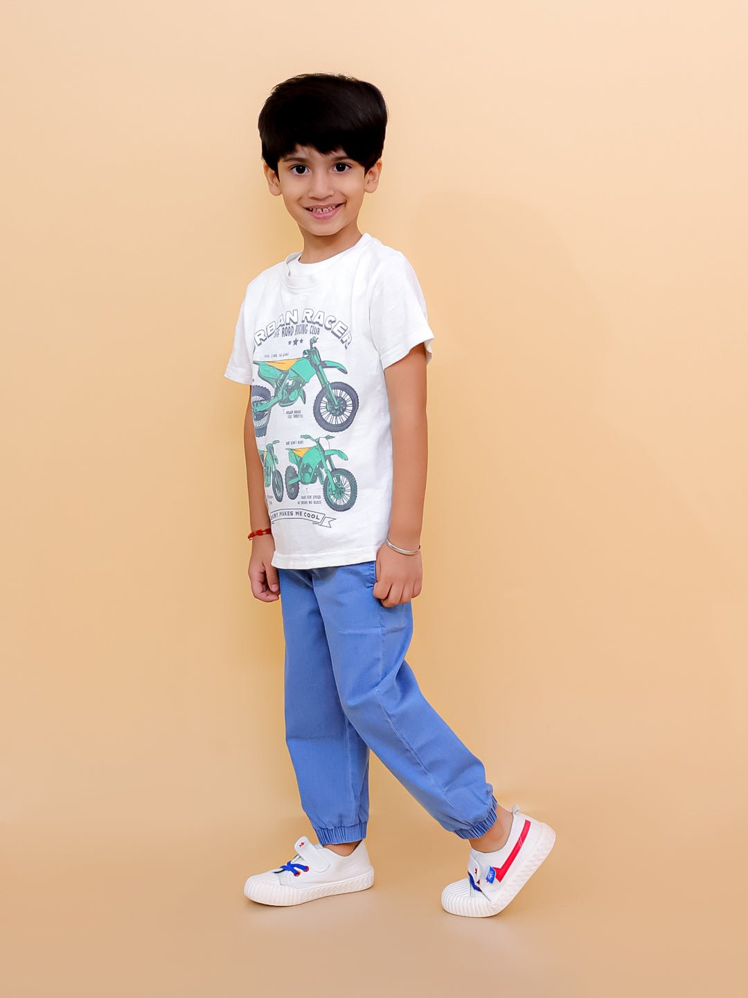 Boys Denim Jogger Elasticated Waistband With Drawstrings For Kids
