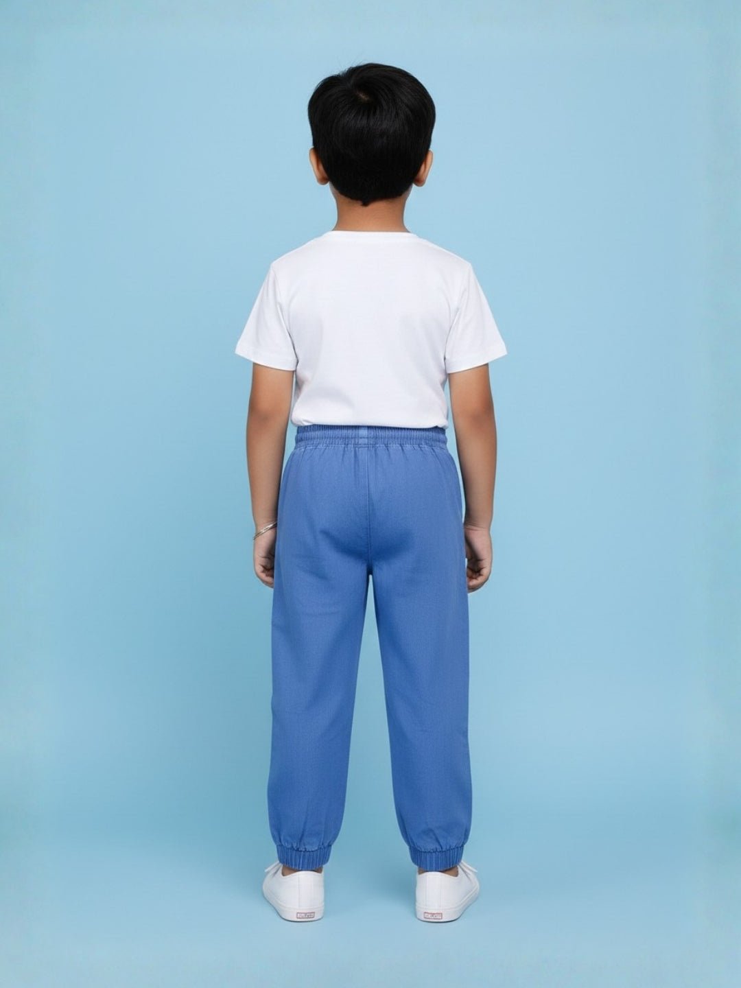 Boys Denim Jogger Elasticated Waistband With Drawstrings For Kids