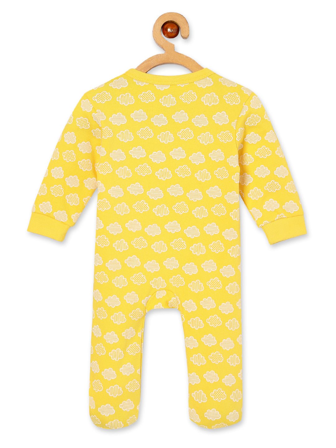  Buttercream Clouds Infant Zipper Romper
