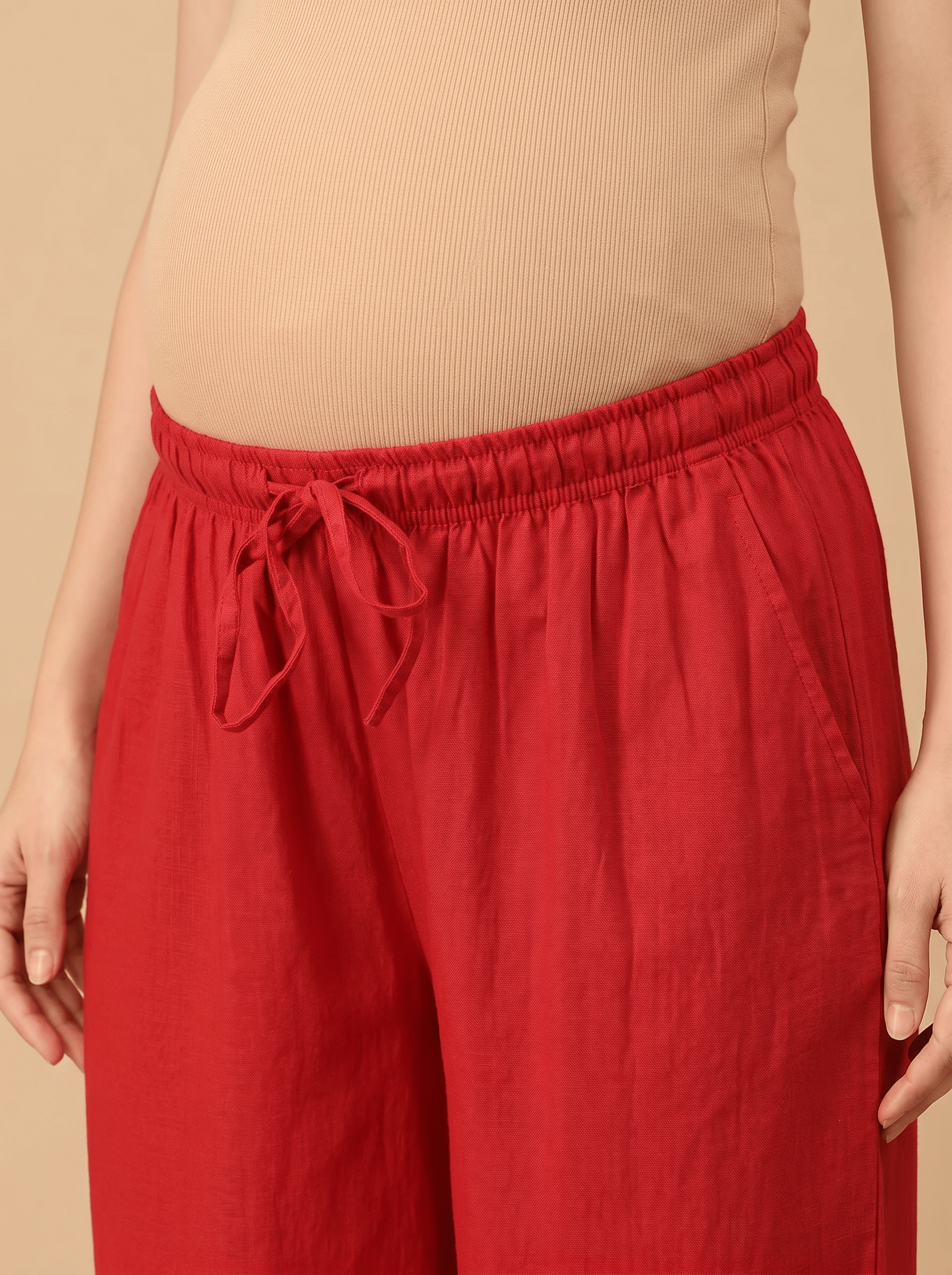  Carmine Maroonscape Maternity Lounge Pants Maroon