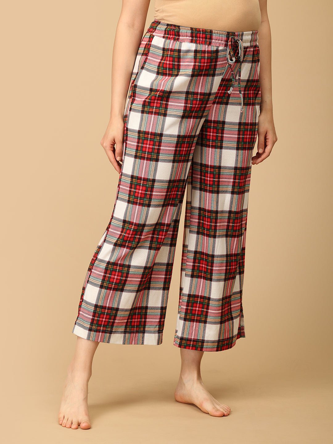  Check Me In Maternity and Nursing Pajama Set Multi