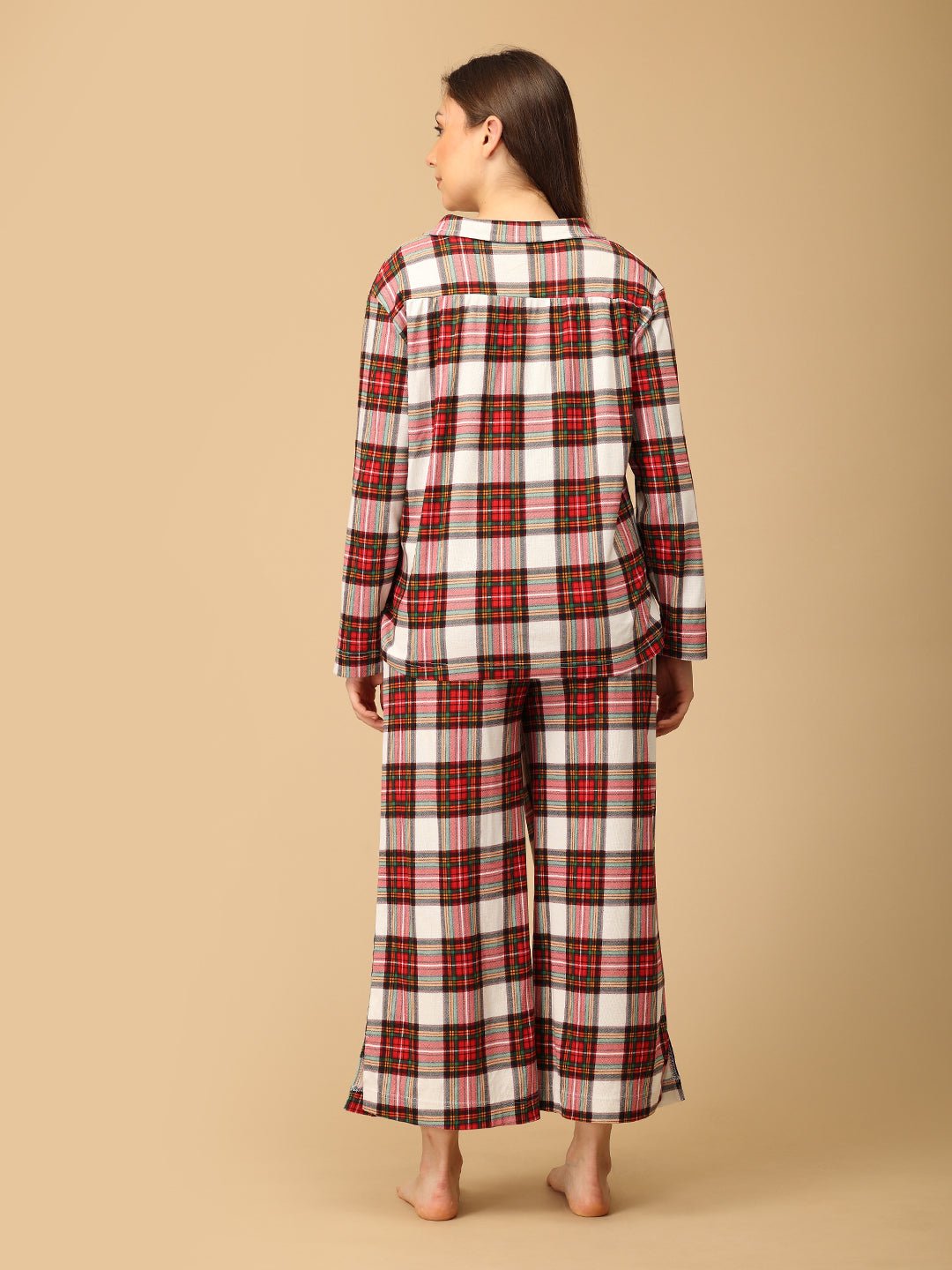  Check Me In Maternity and Nursing Pajama Set Multi