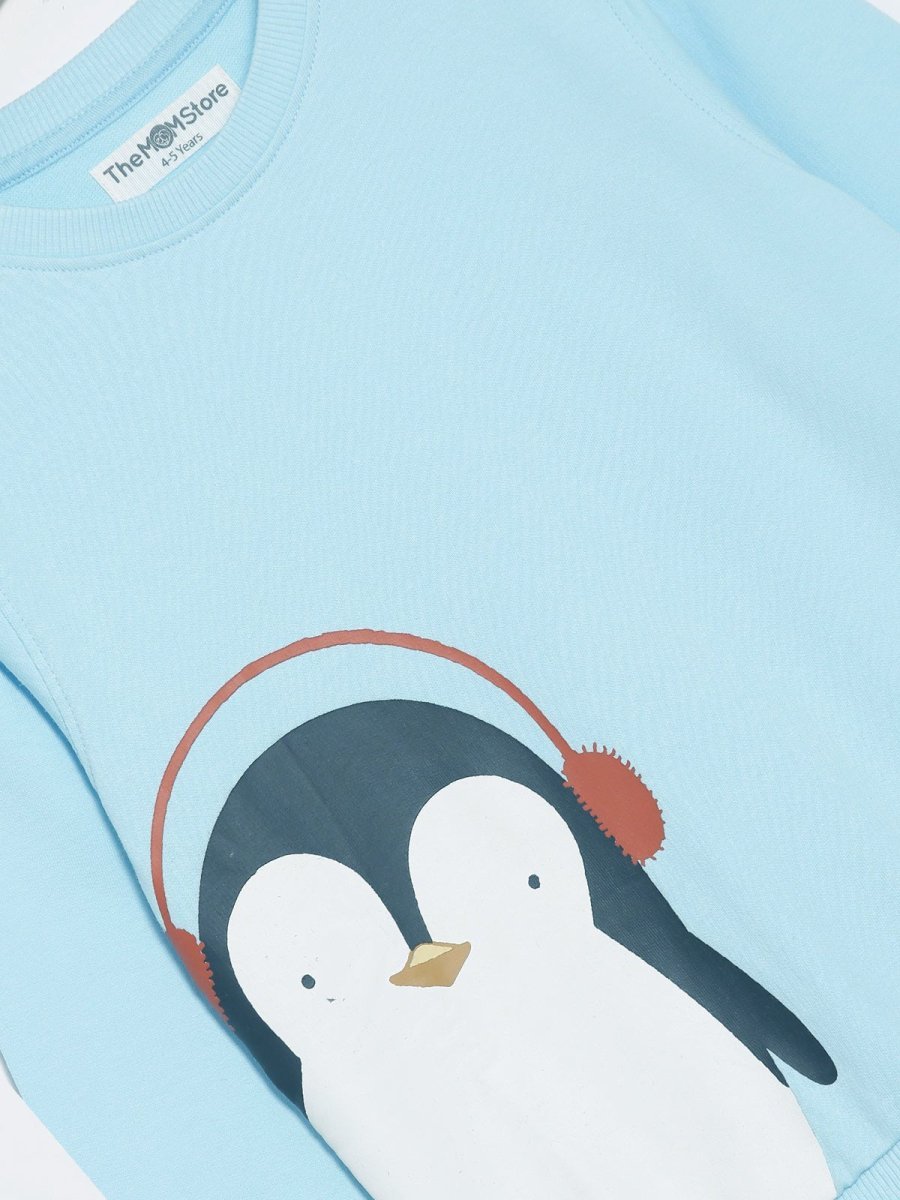  Blue Chill'in Penguin Girls Sweatshirt