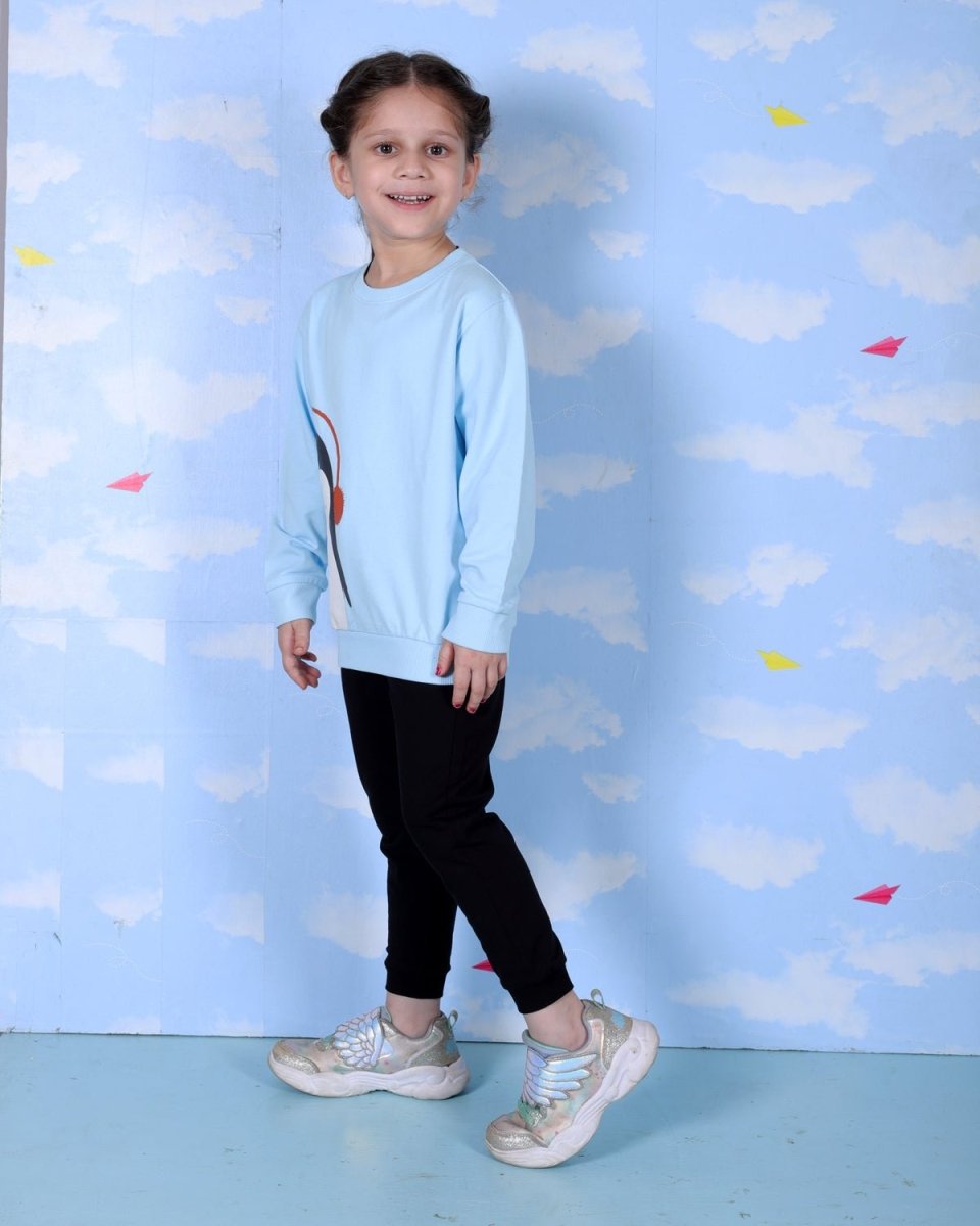  Blue Chill'in Penguin Girls Sweatshirt