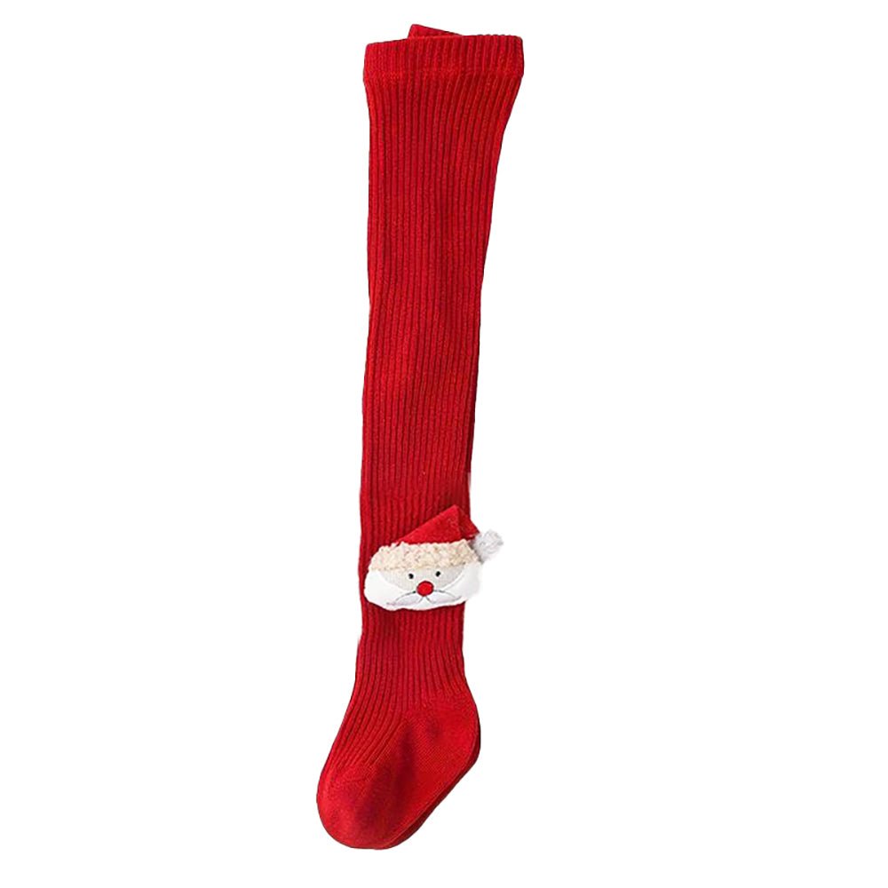 Little Surprise Box Red Christmas Glitter Santa Full Length Stockings For Toddlers