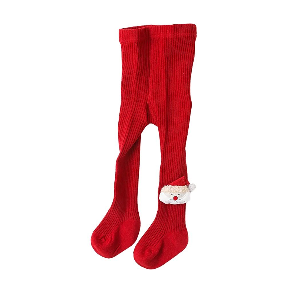 Little Surprise Box Red Christmas Glitter Santa Full Length Stockings For Toddlers