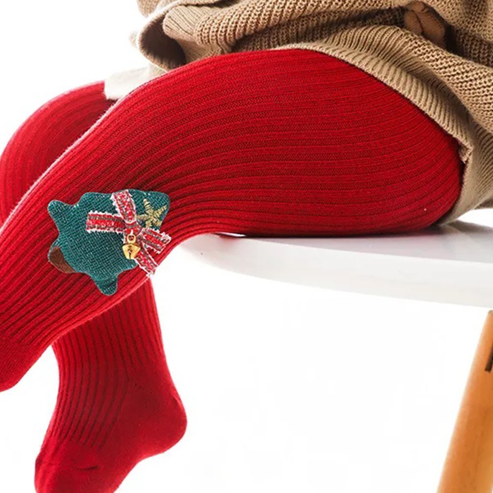 Little Surprise Box Red Christmas Glitter XMAS Tree Stockings For Kids