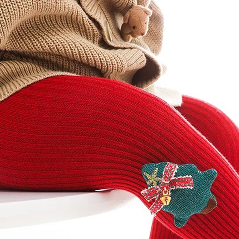 Little Surprise Box Red Christmas Glitter XMAS Tree Stockings For Kids