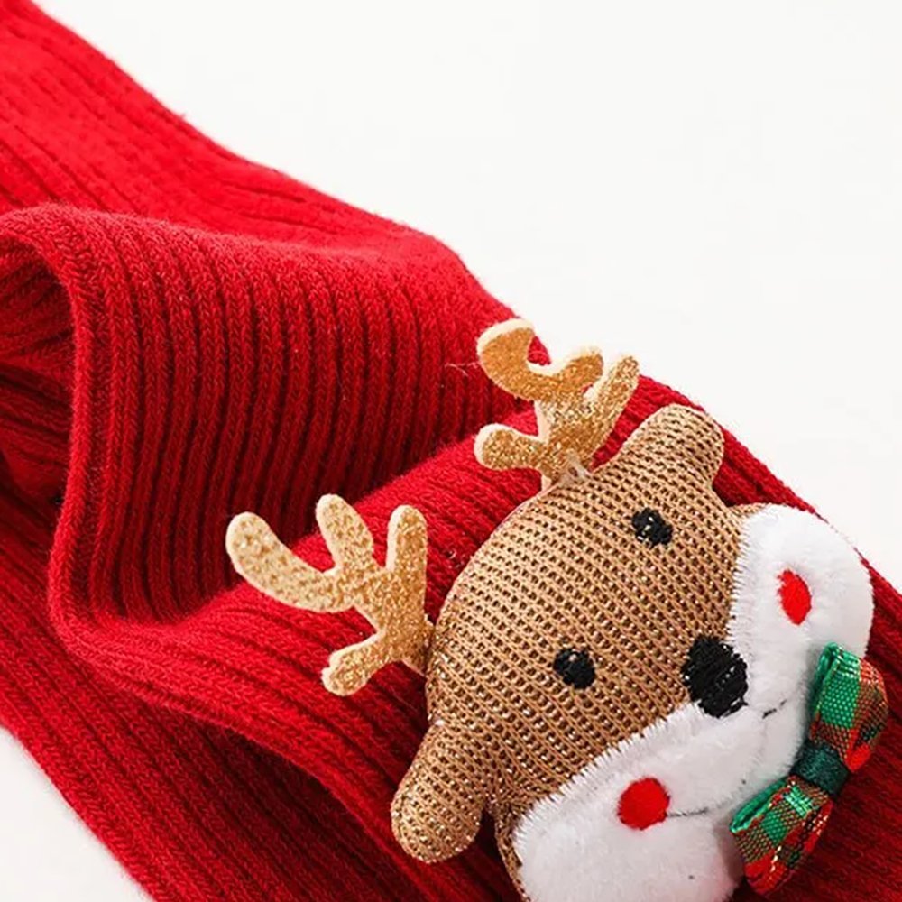 Little Surprise Box Red Gold Reindeer 3D Pop Up Stockings For Kids