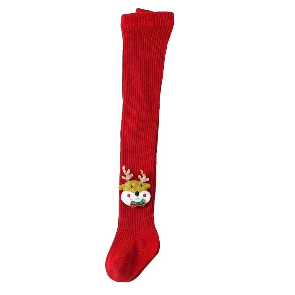 Little Surprise Box Red Gold Reindeer 3D Pop Up Stockings For Kids
