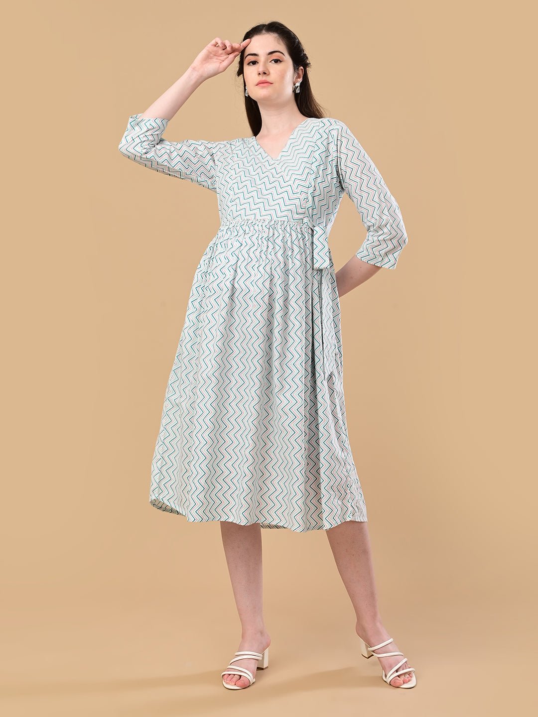  Chroma Chaos Maternity and Nursing Dress Multi