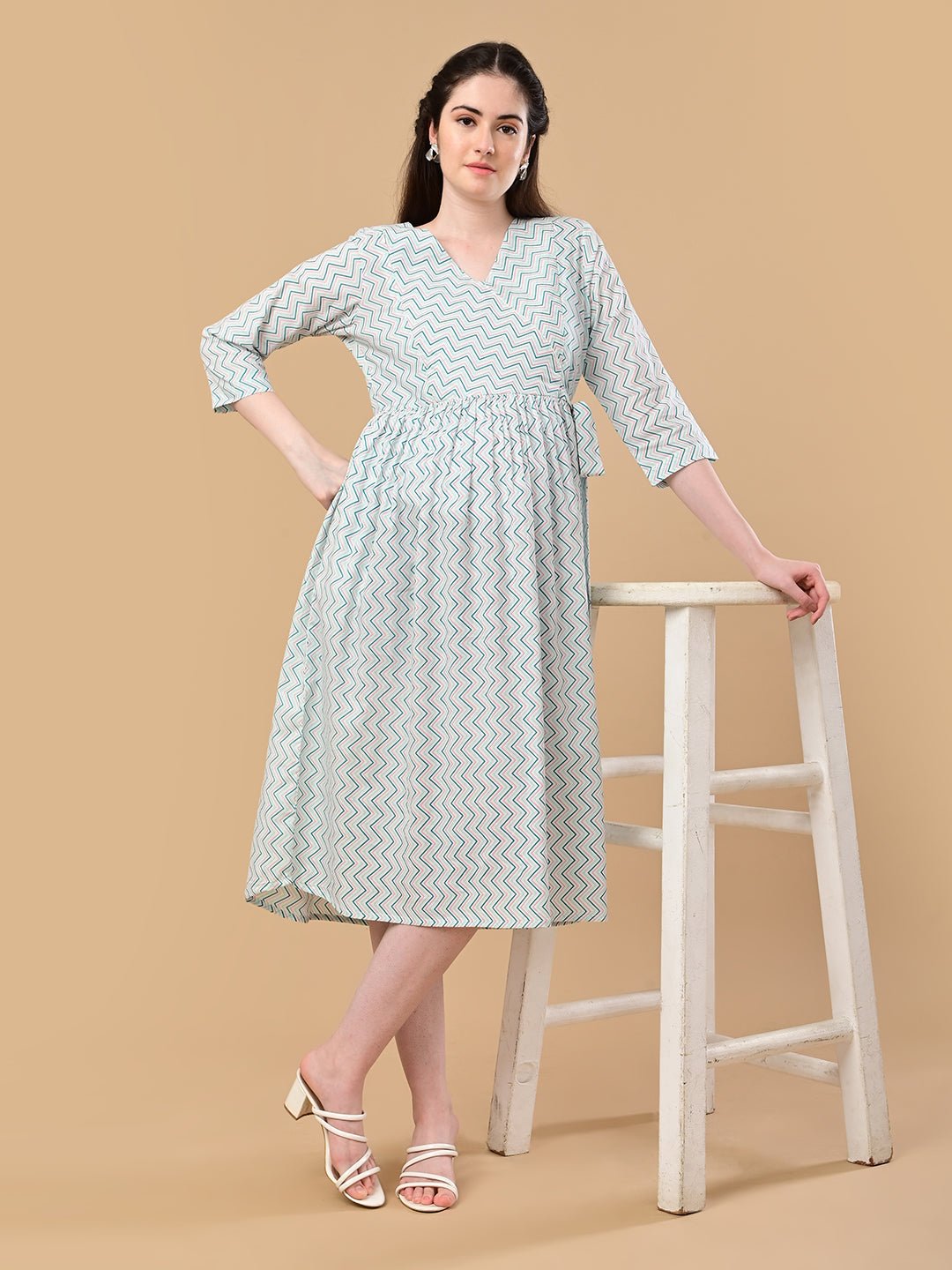  Chroma Chaos Maternity and Nursing Dress Multi