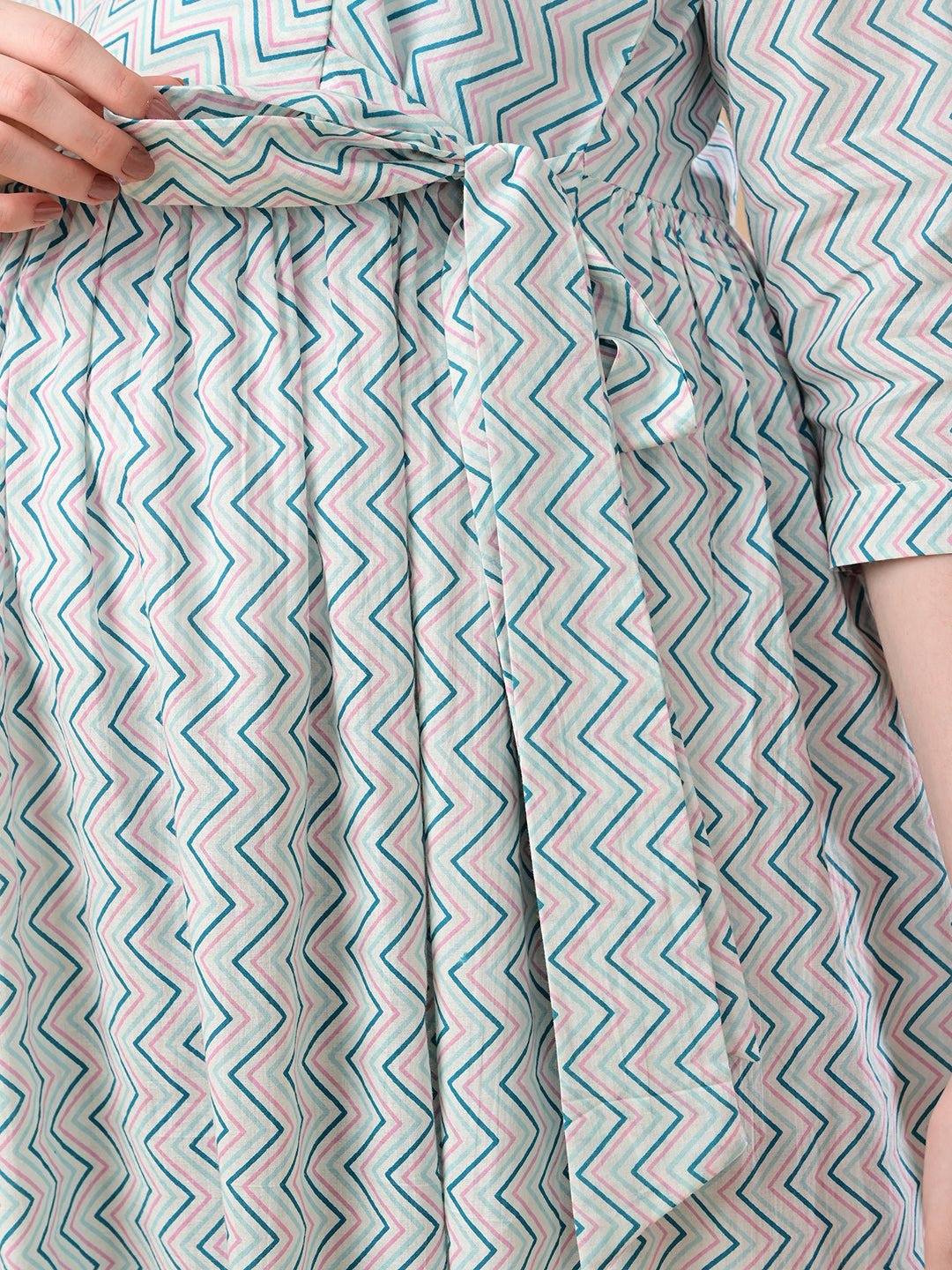  Chroma Chaos Maternity and Nursing Dress Multi