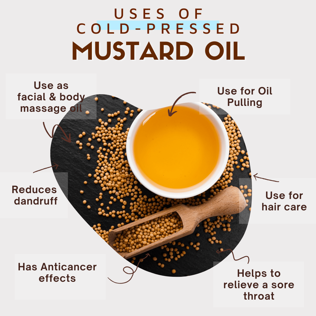 Coco Crush Cold-Pressed Mustard Oil Hair Nourishment Skin Care 100ml