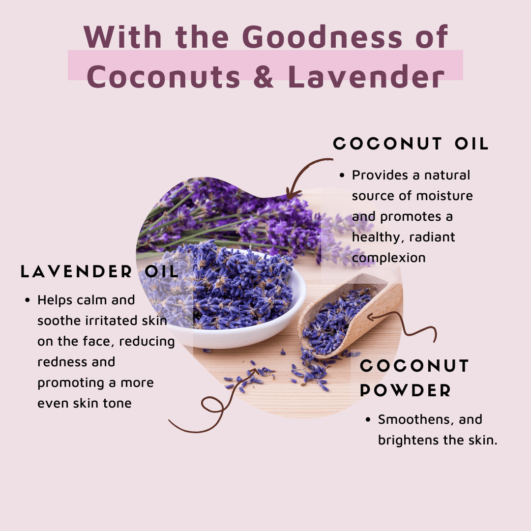 Coco Crush Lavender Coconut Body Scrub Skin Brightening Lightening 1.76oz