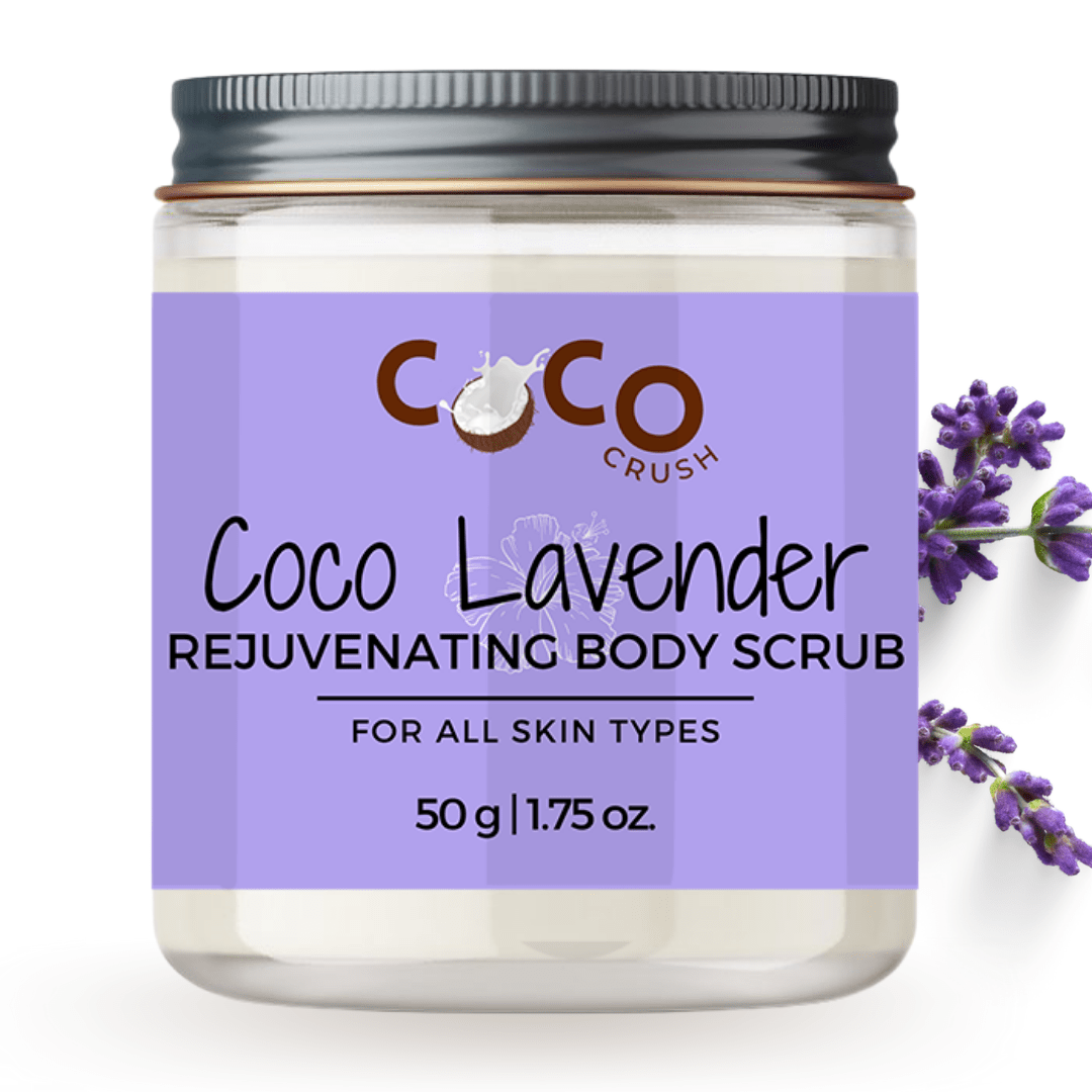 Coco Crush Lavender Coconut Body Scrub Skin Brightening Lightening 1.76oz