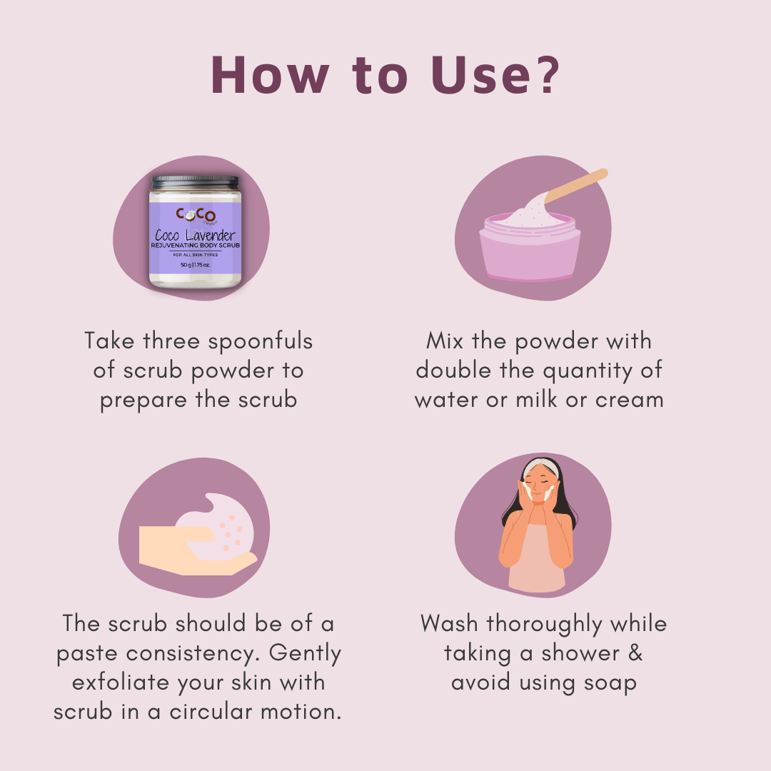 Coco Crush Lavender Coconut Body Scrub Skin Brightening Lightening 1.76oz