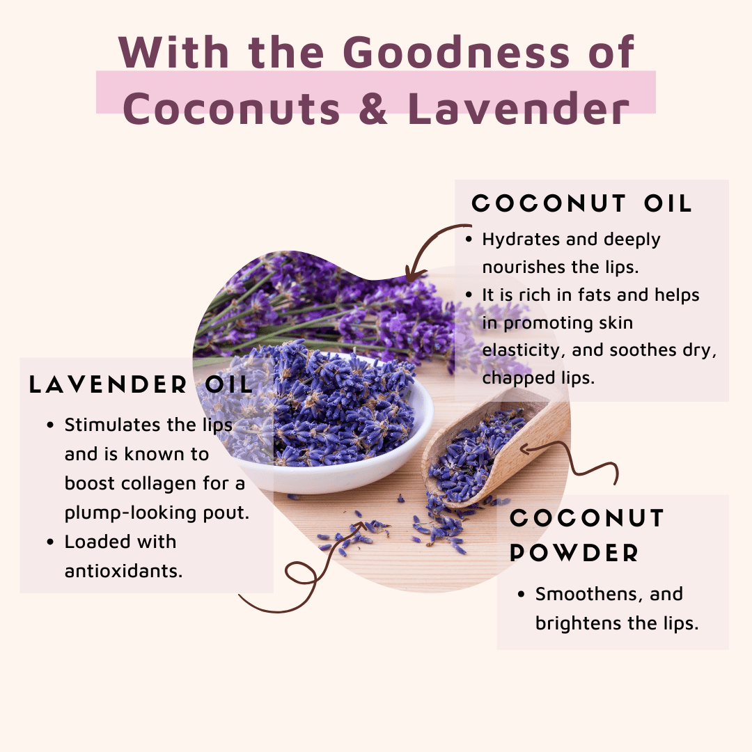 Coco Crush Lavender Coconut Lips Scrub Lightening Brightening 25g 0.88lb