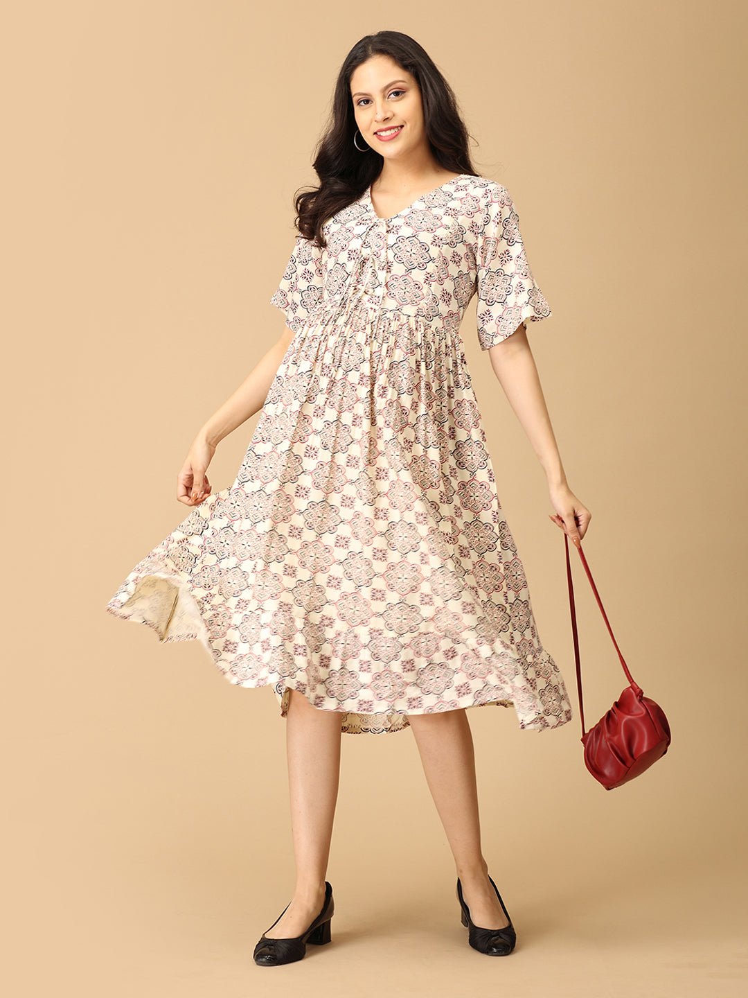  Color Crush Maternity and Nursing Dress Multi