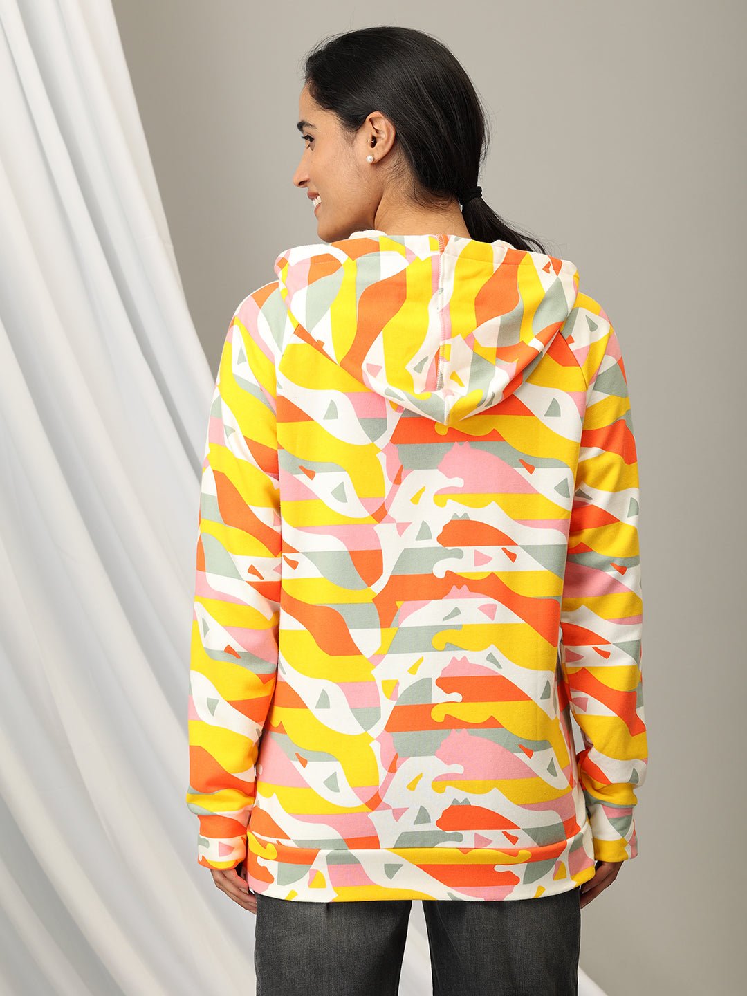 Color Splash Maternity and Nursing Hoodie Sweatshirt Multi