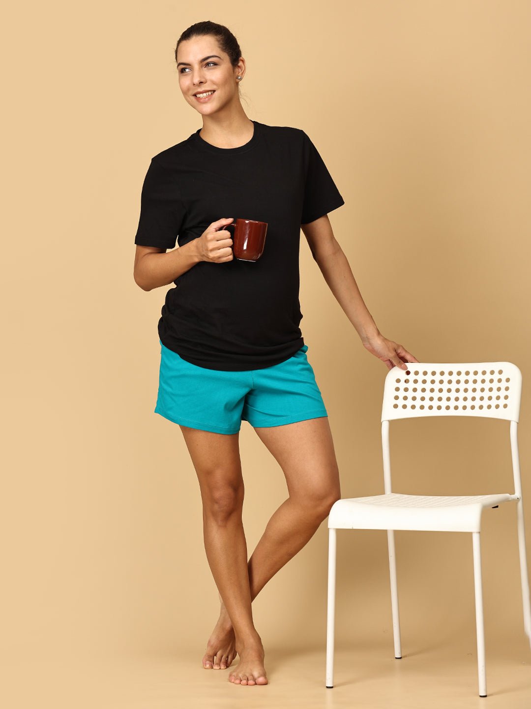  Combo of 2 Comfy Maternity Shorts Multi