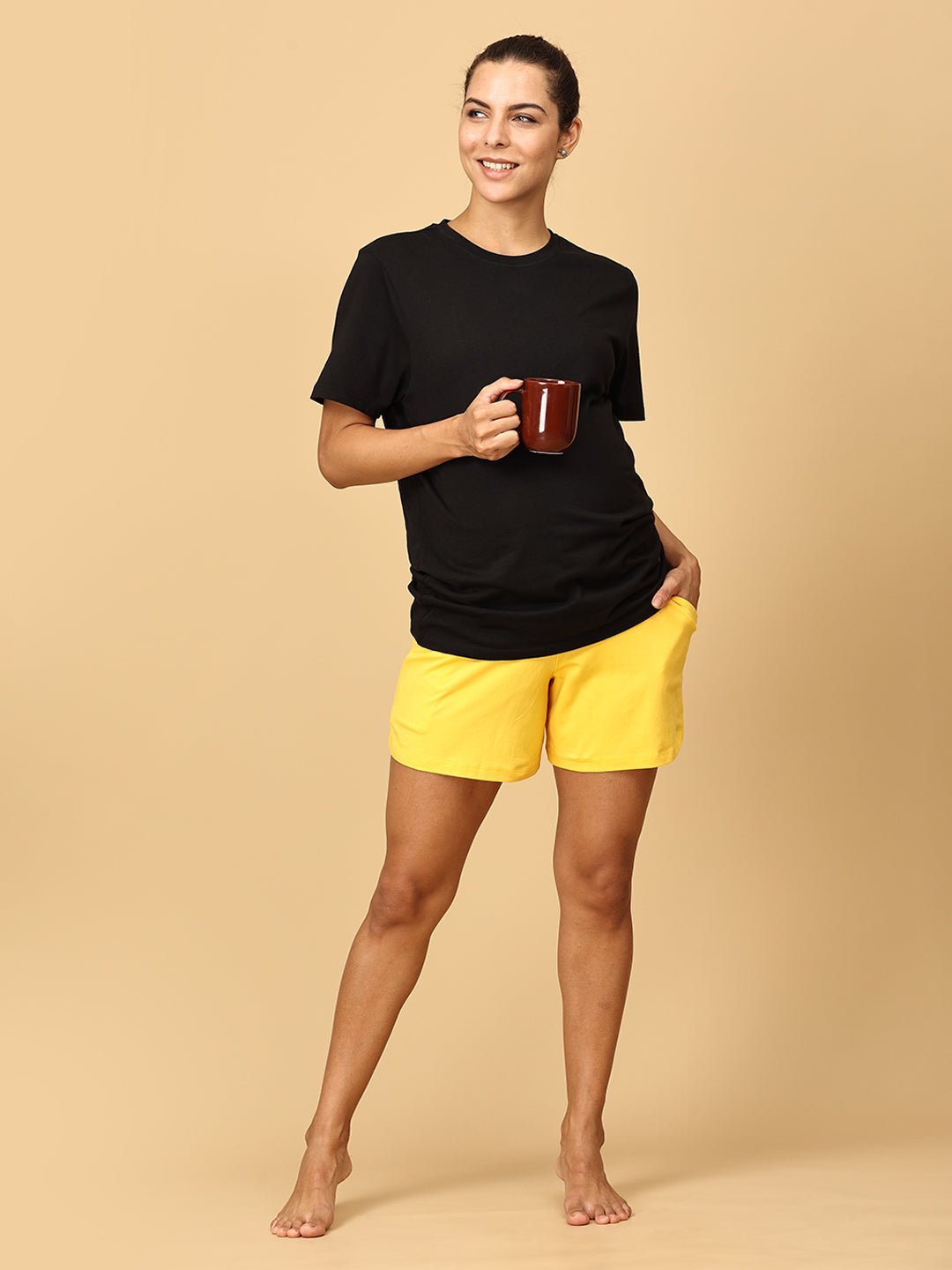  Combo of 2 Comfy Maternity Shorts Multi