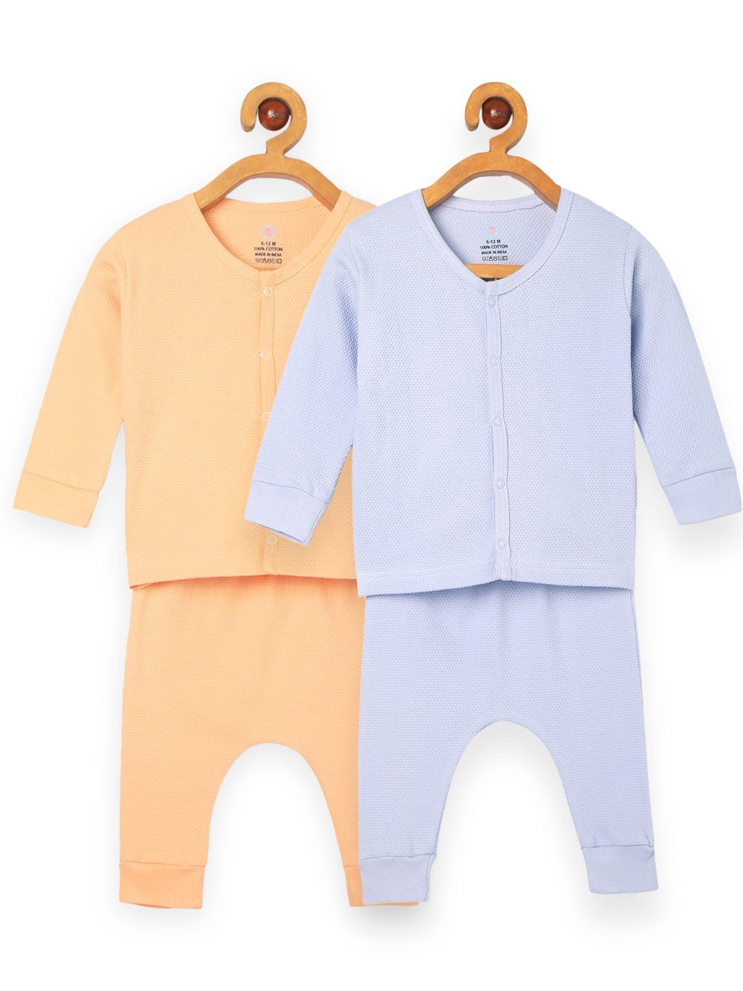  Pastel Orange & Lavender Infant Set Combo 2-Pack