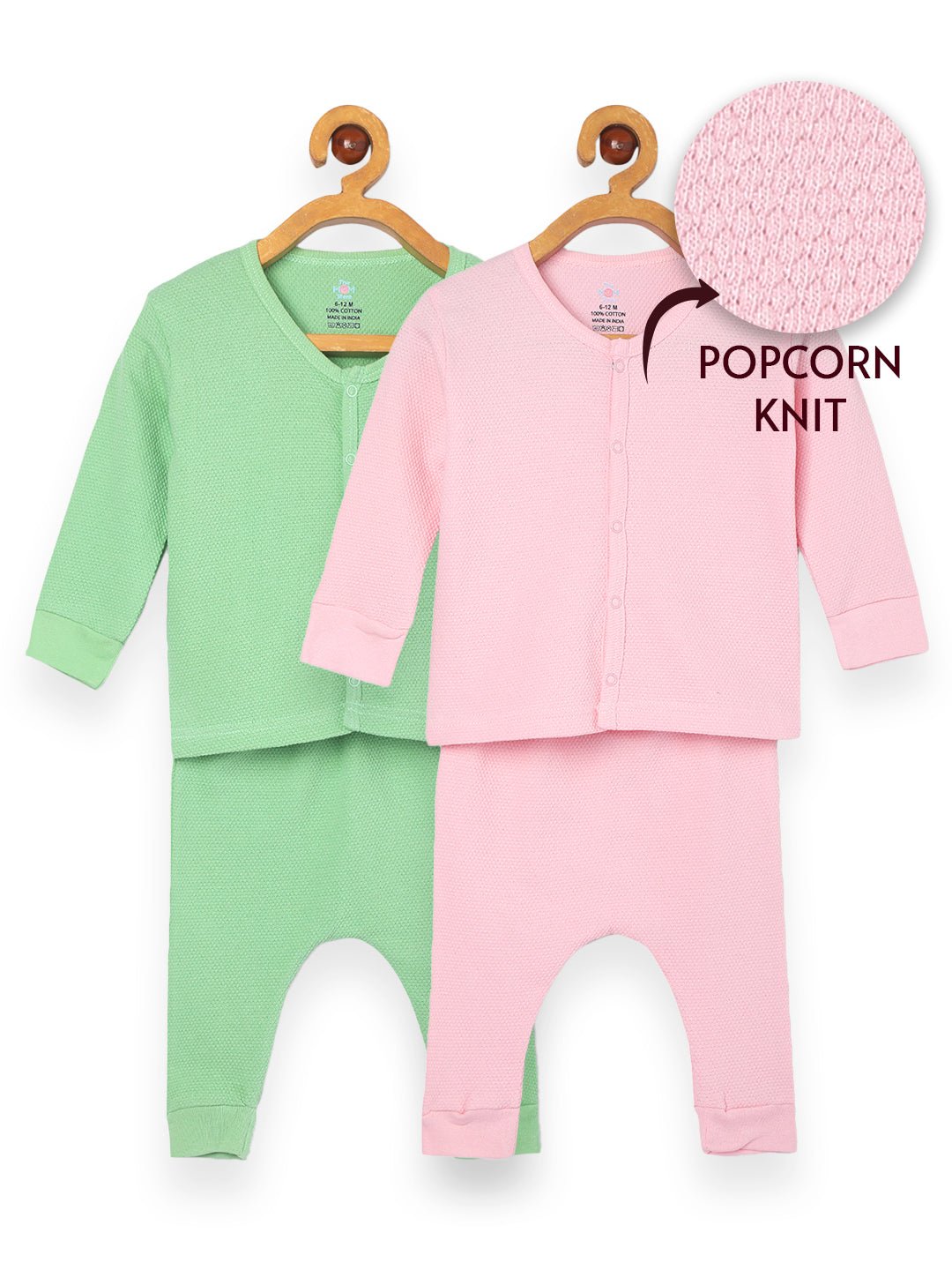  Pastel Pink & Green Infant Set Combo 2-Pack