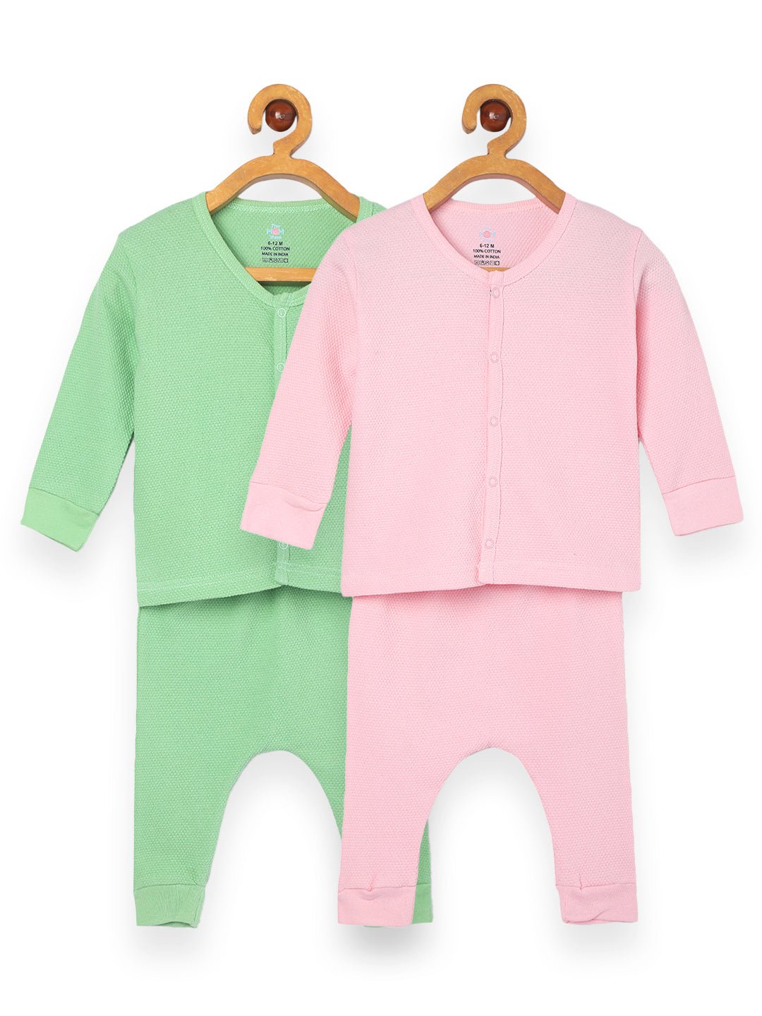  Pastel Pink & Green Infant Set Combo 2-Pack