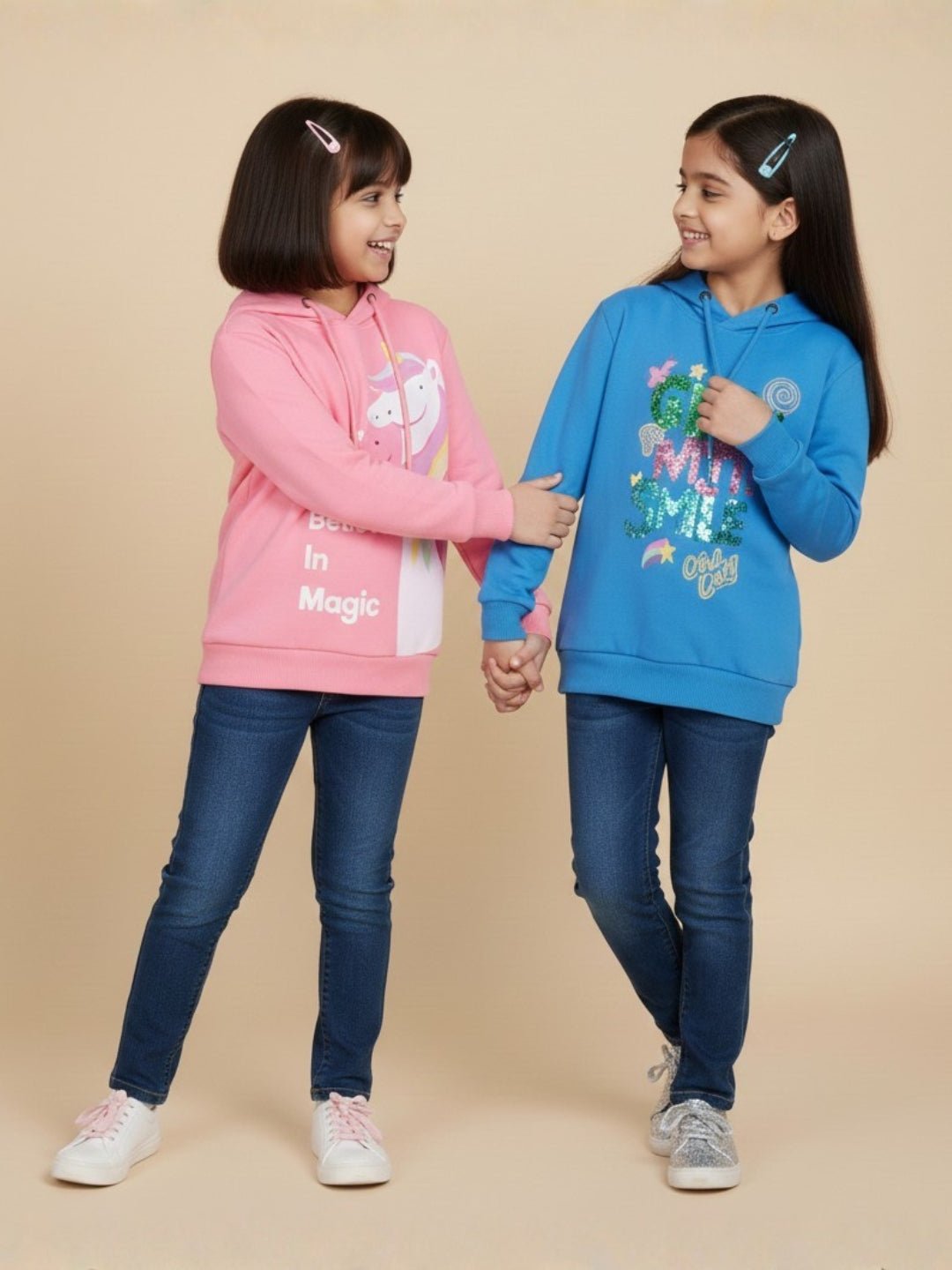 Combo Of 2 Kids Hooded Sweatshirts