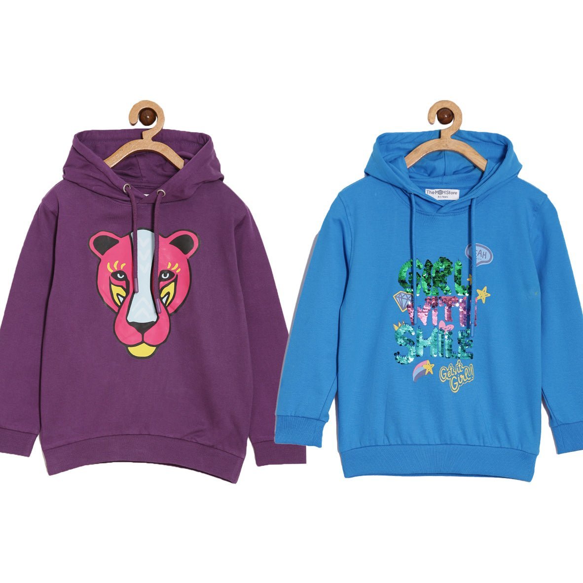 Combo Of 2 Kids Hooded Sweatshirts