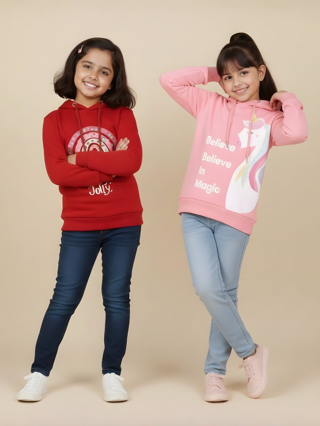 Combo Of 2 Kids Hooded Sweatshirts
