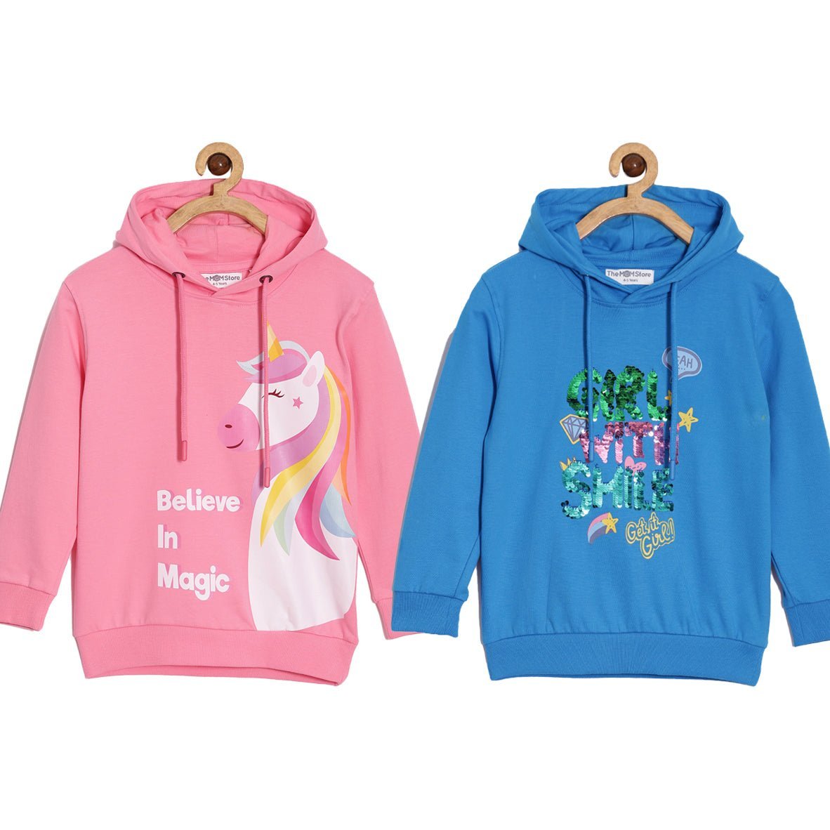 Combo Of 2 Kids Hooded Sweatshirts