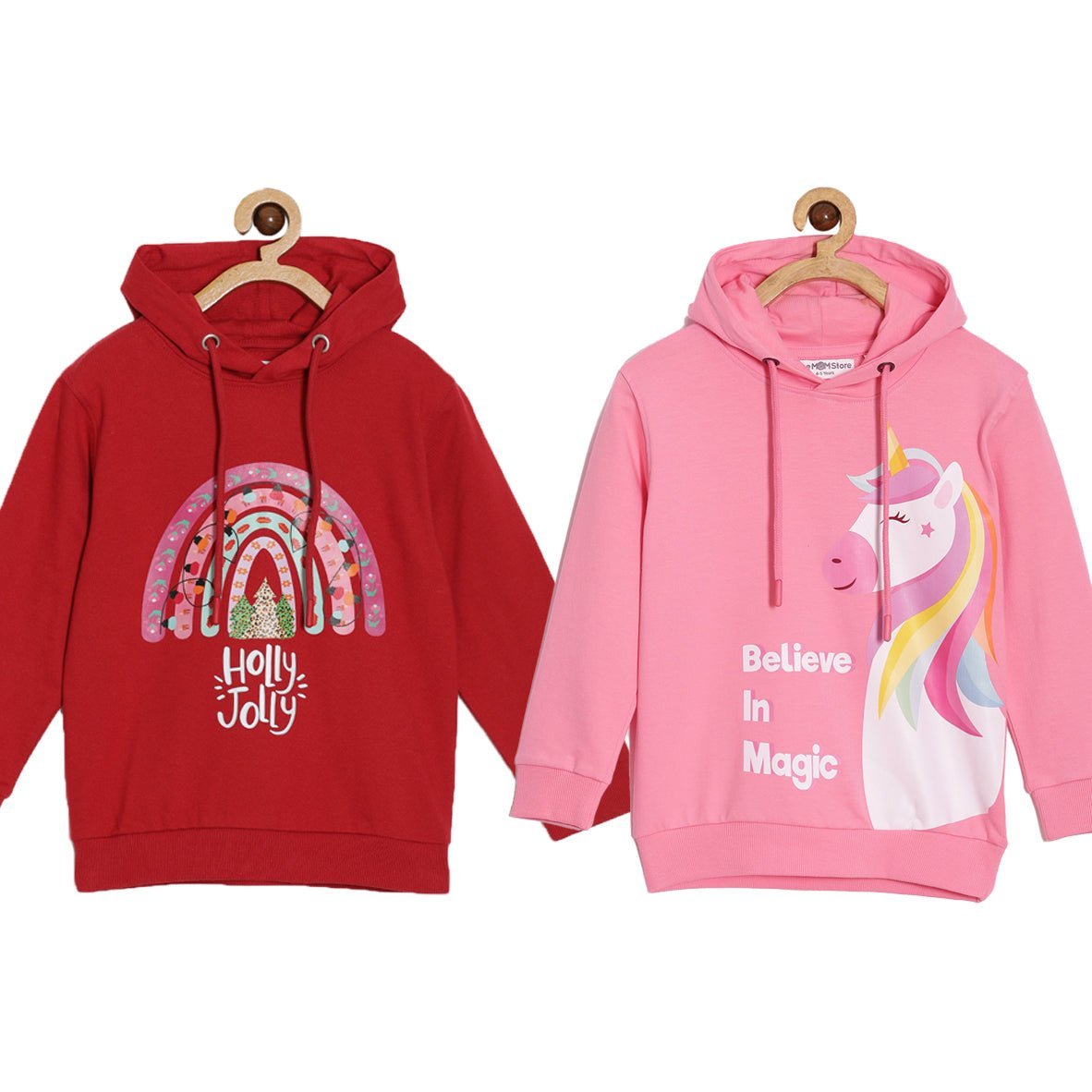Combo Of 2 Kids Hooded Sweatshirts