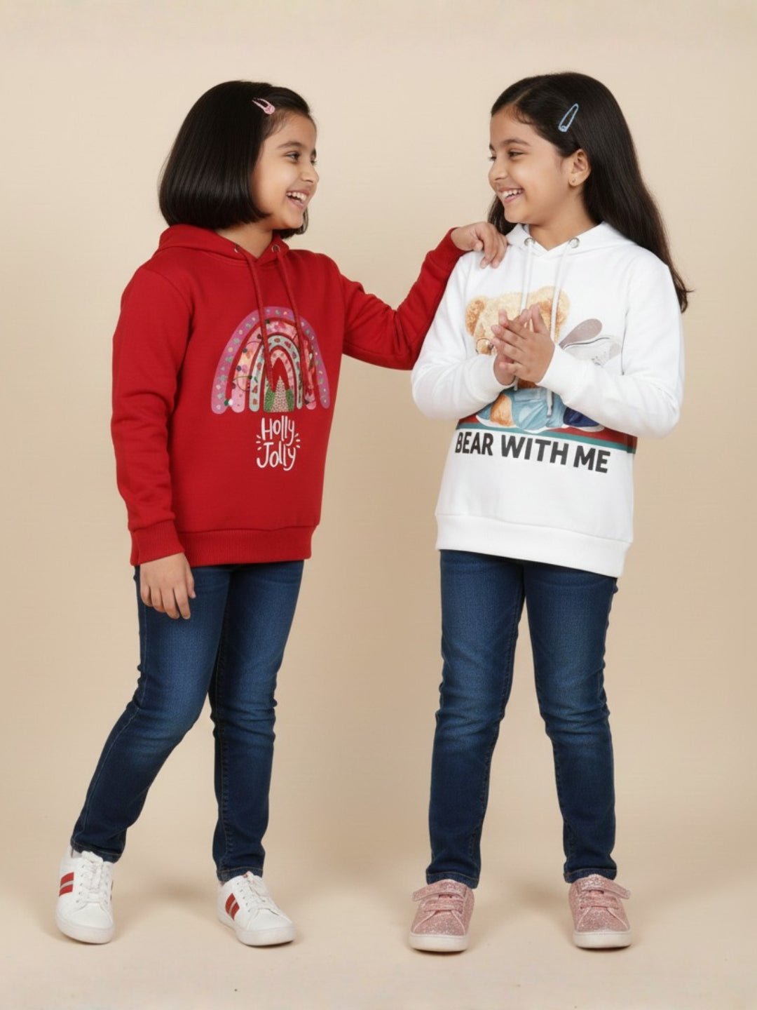 Combo Of 2 Kids Hooded Sweatshirts
