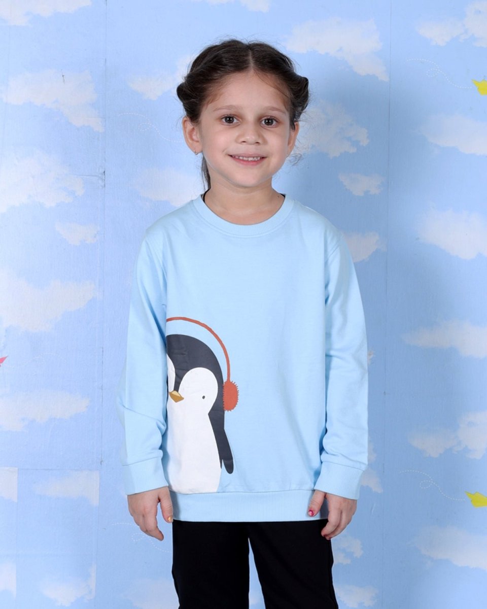 Multi Color Cotton French Terry Sweatshirts For Kids Pack of 2