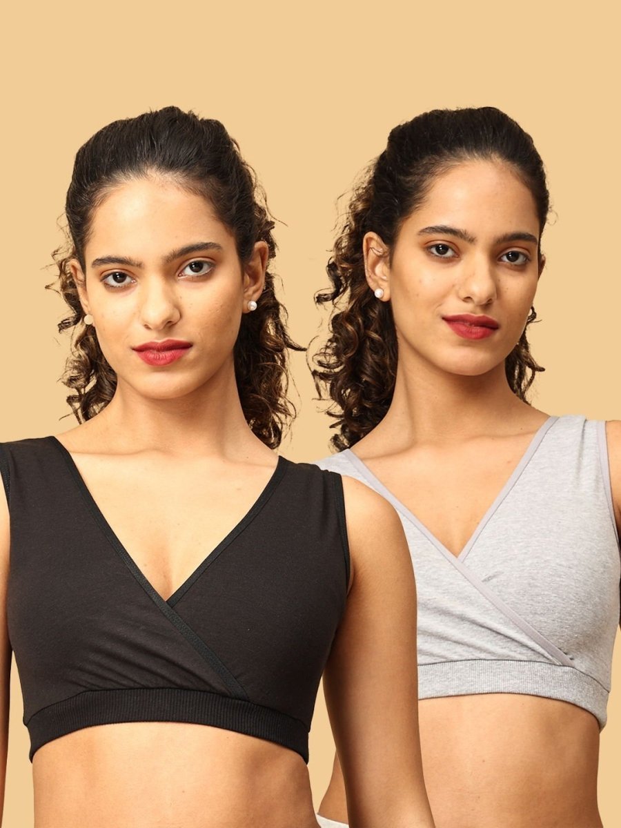  Combo Of 2 Maternity Nursing Sleep Bra Multi