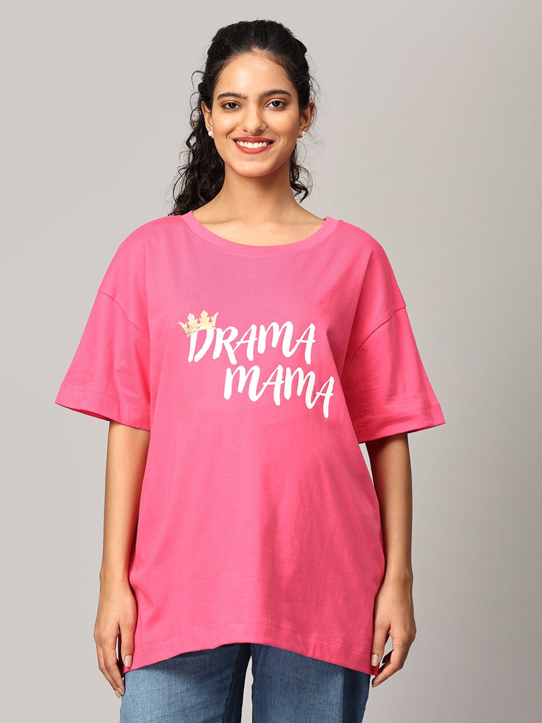  Mumma Oversized Maternity and Nursing T shirt Combo Option A