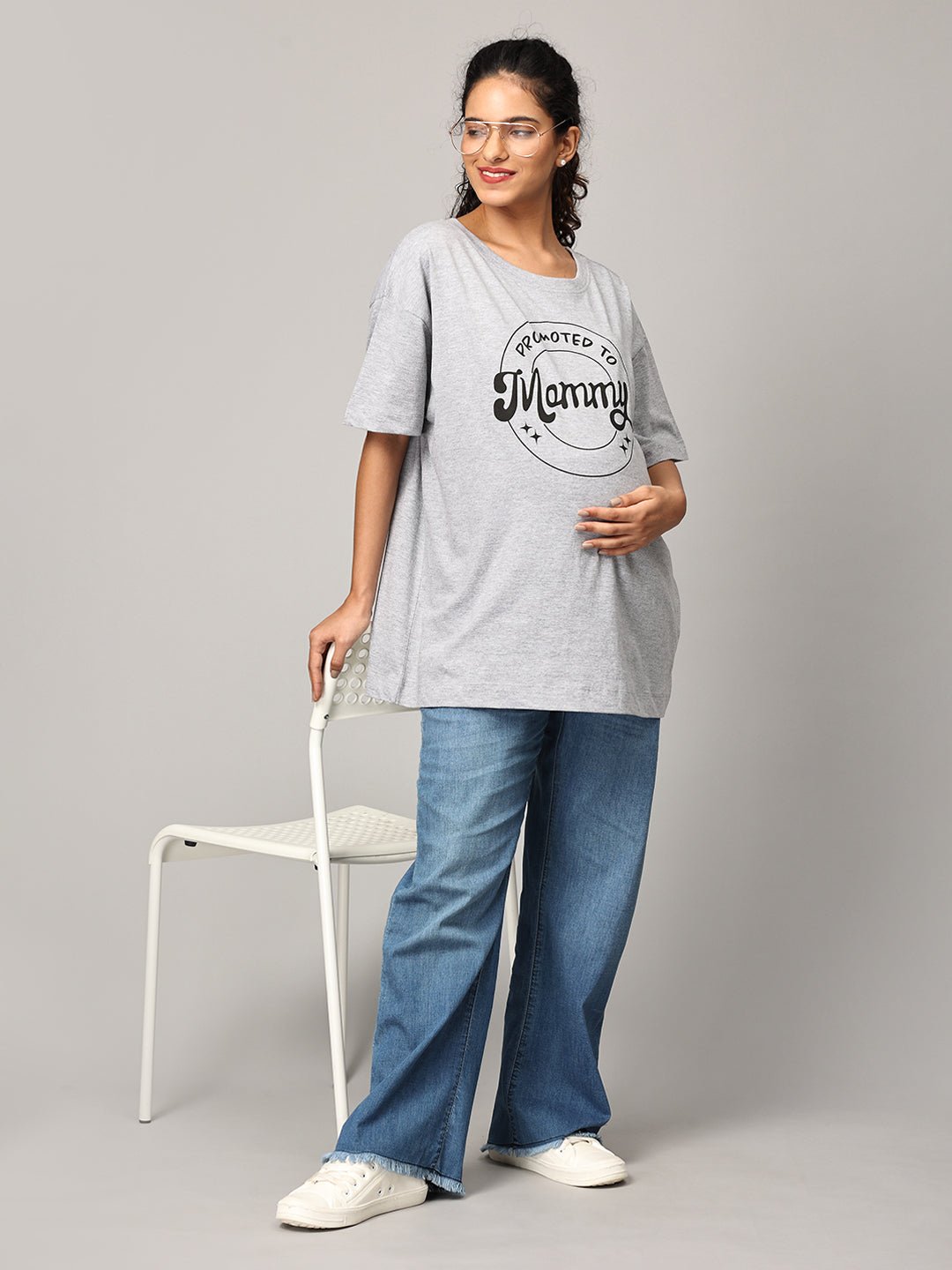  Mumma Oversized Maternity and Nursing T shirt Combo Option A