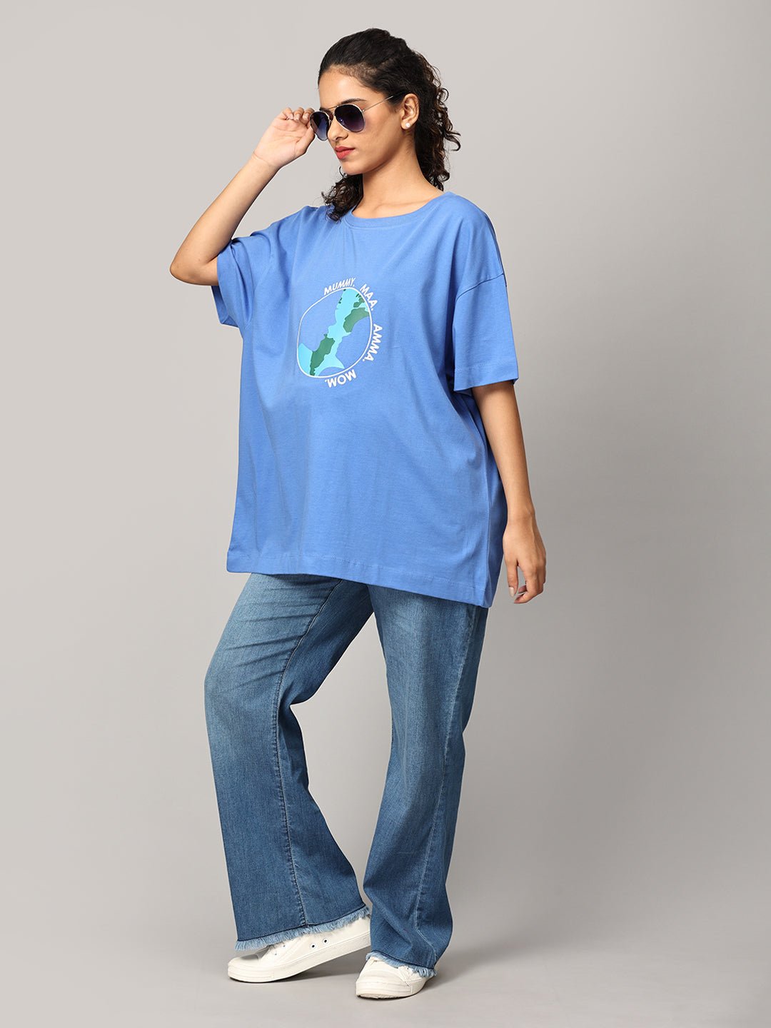  Mumma Oversized Maternity and Nursing T shirt Combo Option A